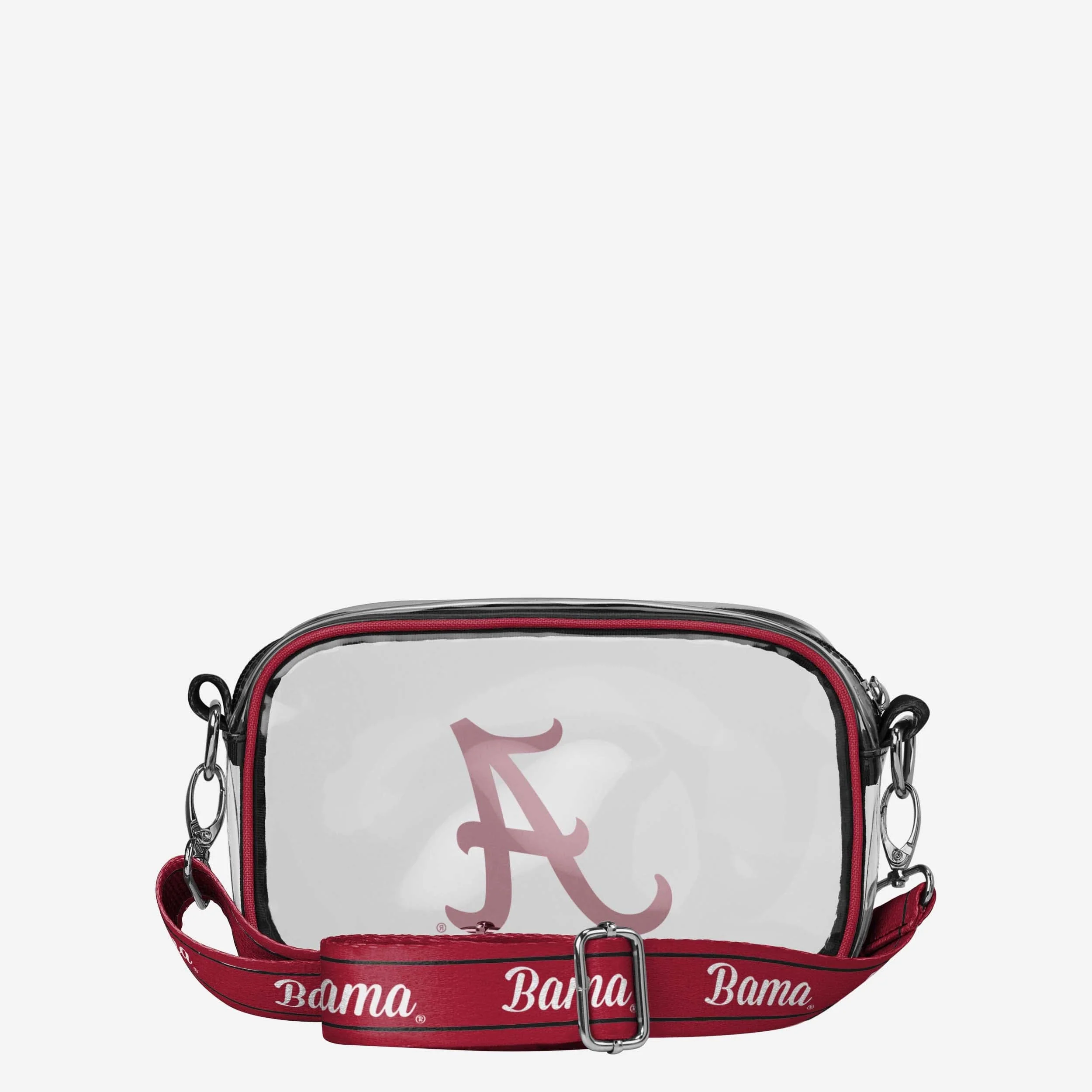 Alabama Crimson Tide Team Stripe Clear Crossbody Bag - Image 5