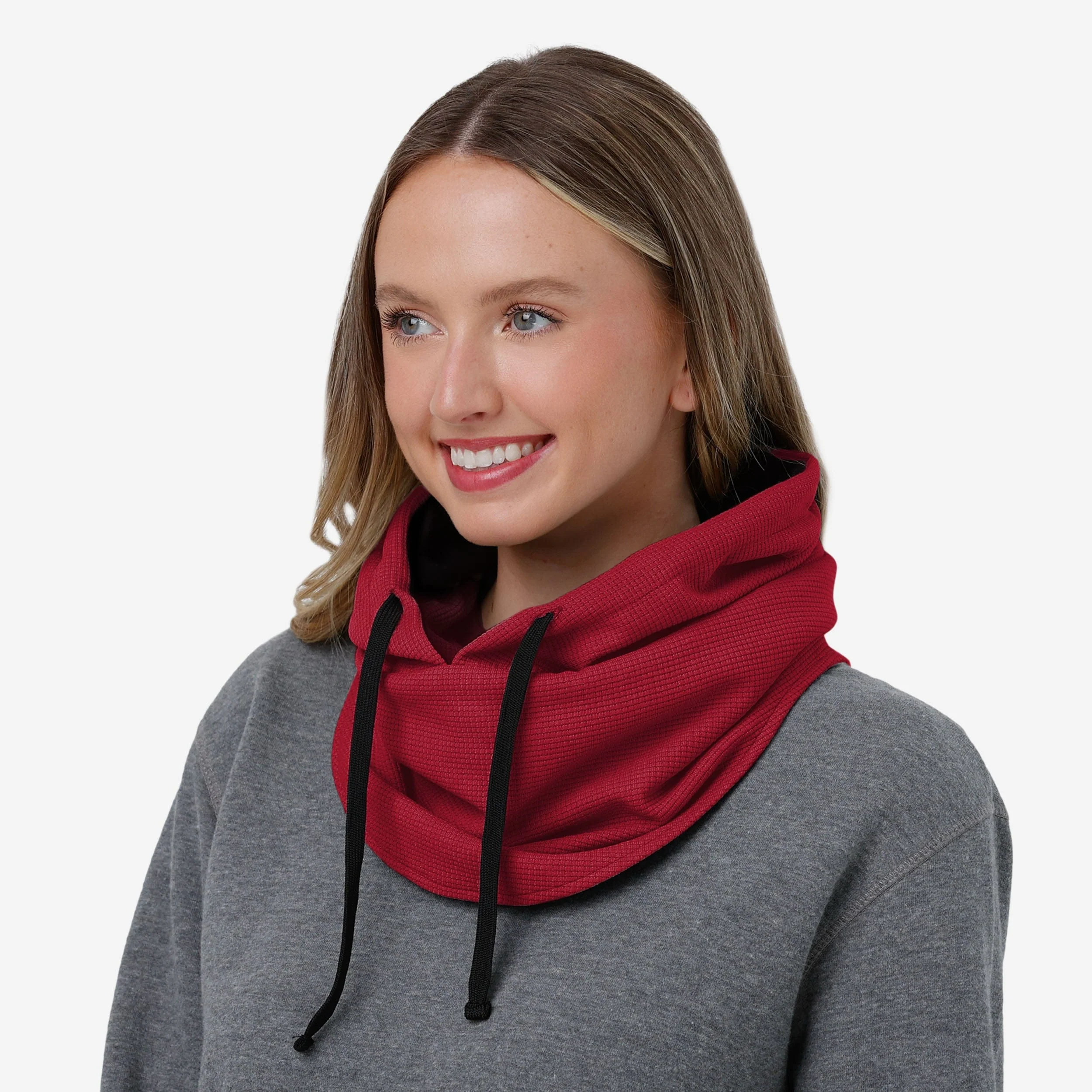 Alabama Crimson Tide Waffle Drawstring Hooded Gaiter - Image 4