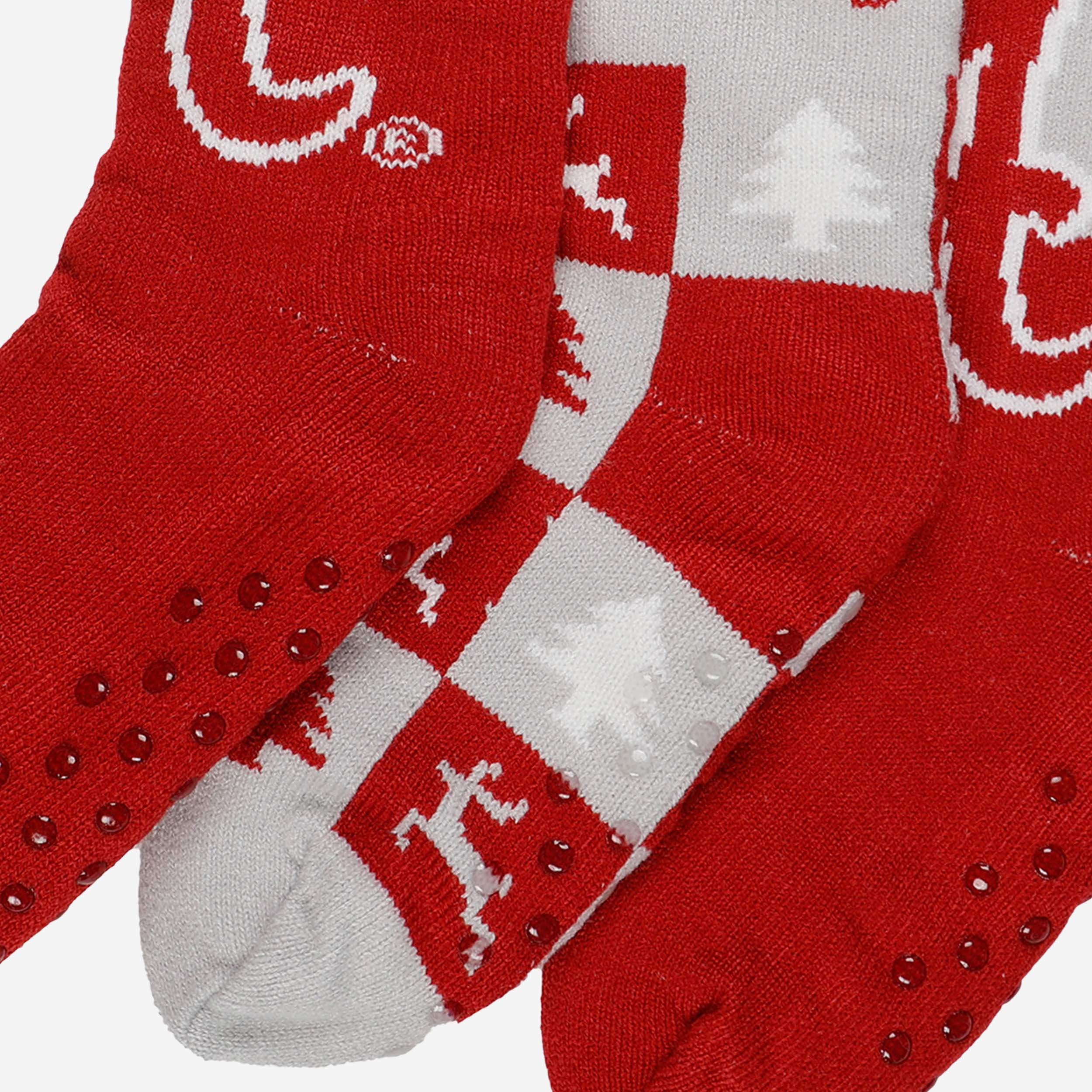 Alabama Crimson Tide Womens Fan Footy 3 Pack Slipper Socks - Image 3