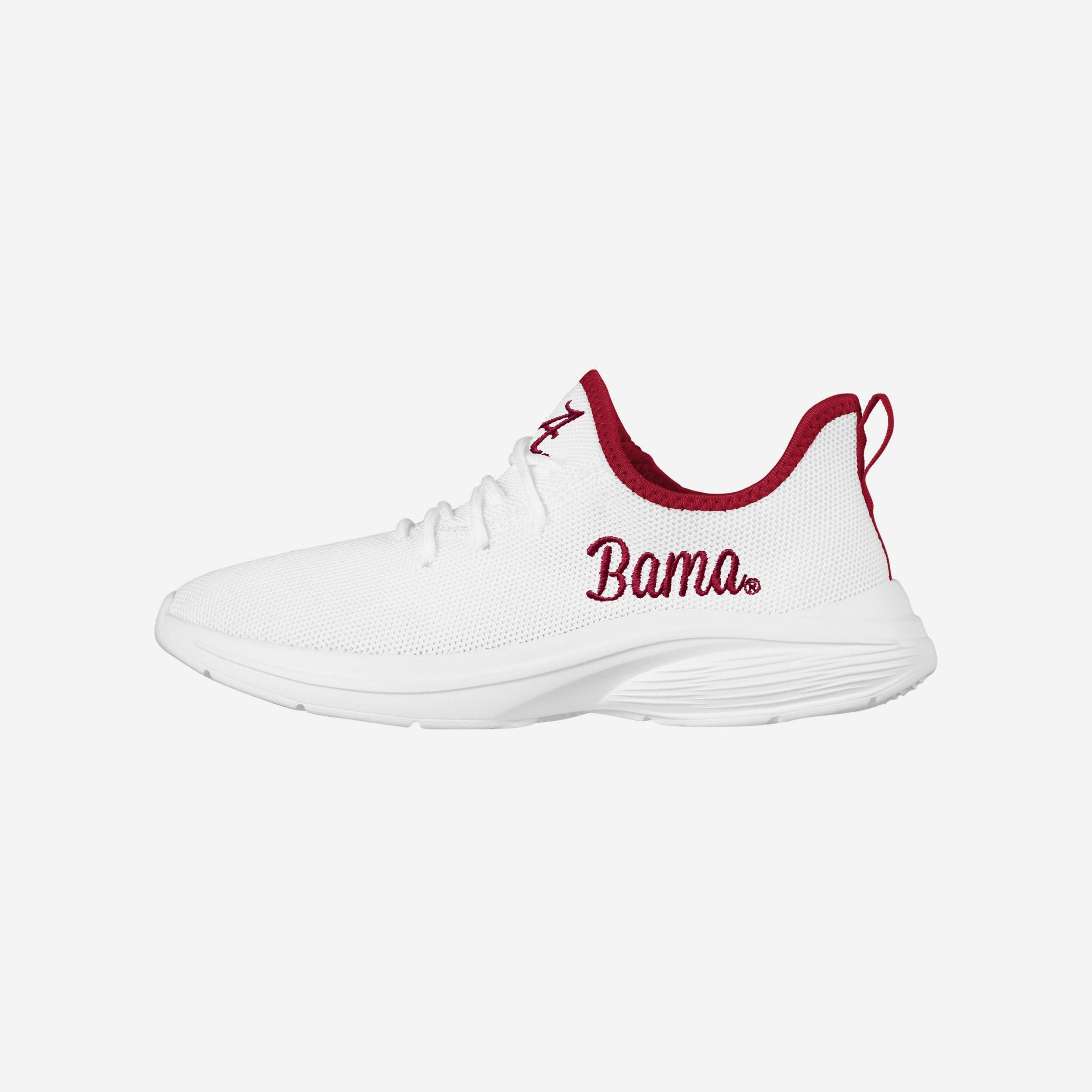 Alabama Crimson Tide Womens Midsole White Sneaker