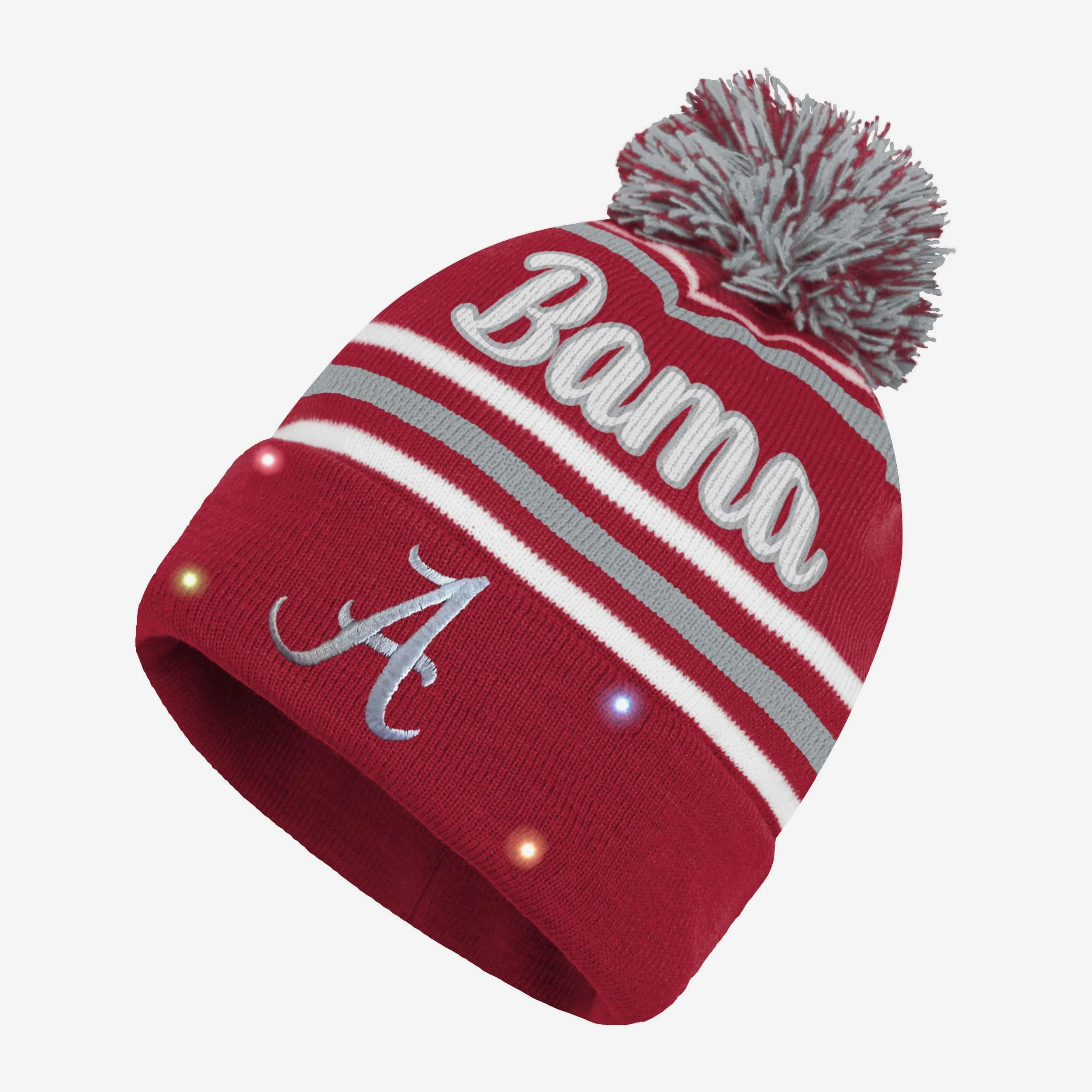 Alabama Crimson Tide Womens Wordmark Script Light Up Beanie