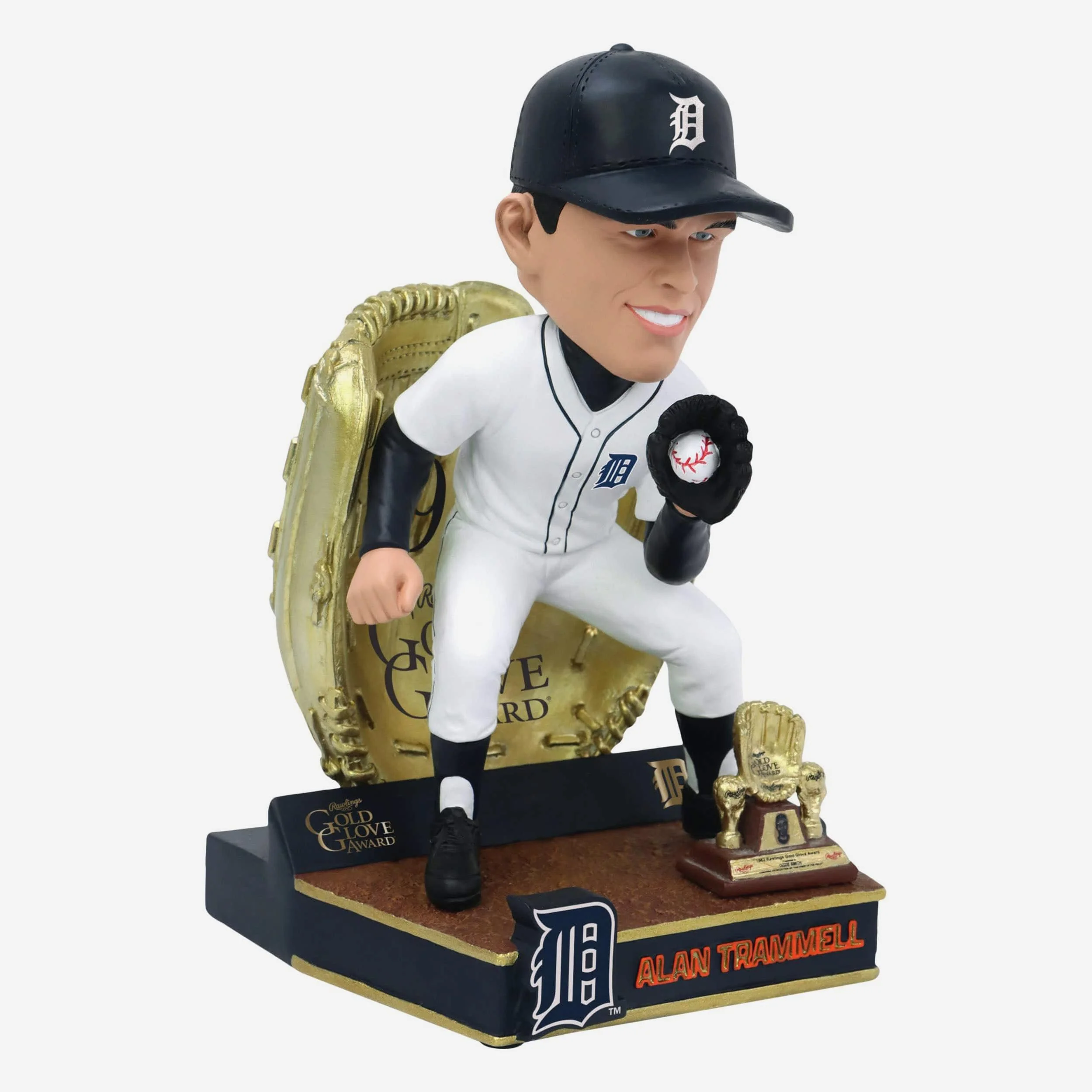 Alan Trammell Detroit Tigers 1980 Gold Glove Bobblehead - Image 4
