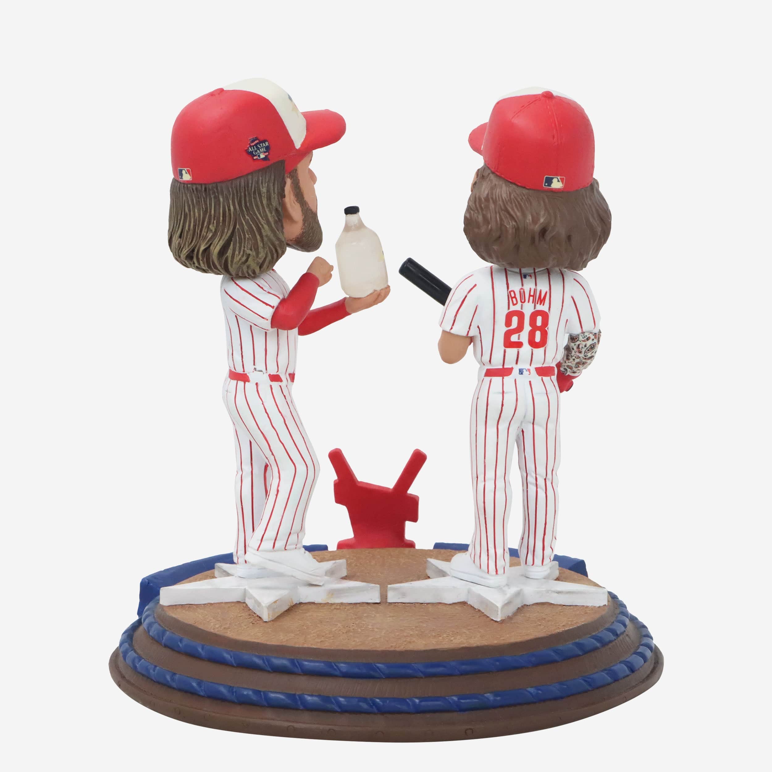 Alec Bohm & Bryce Harper Philadelphia Phillies Philly Wooder 2024 Home Run Derby Mini Bobblehead Scene - Image 6