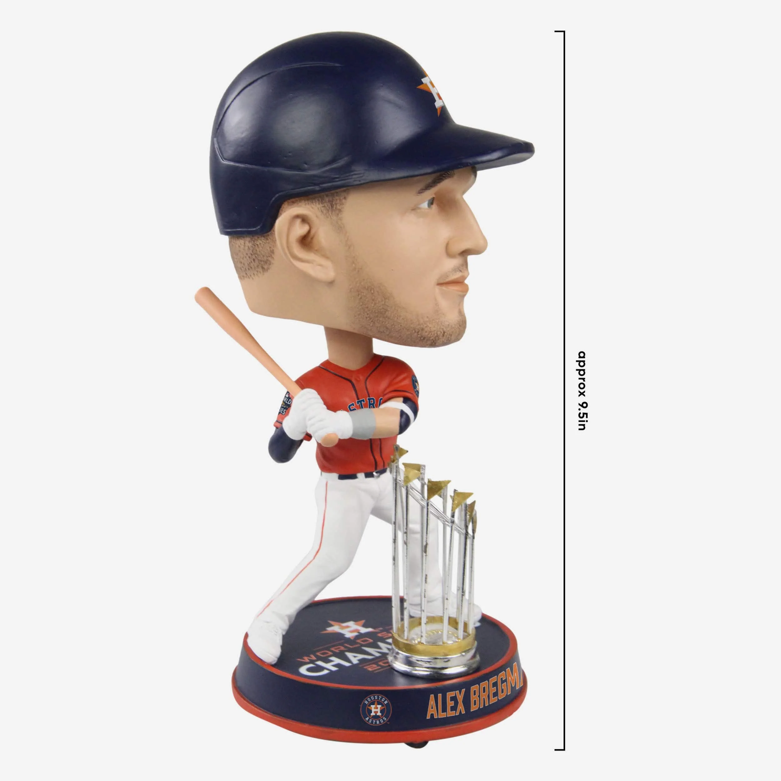 Alex Bregman Houston Astros 2022 World Series Champions Orange Jersey Bighead Bobblehead - Image 4