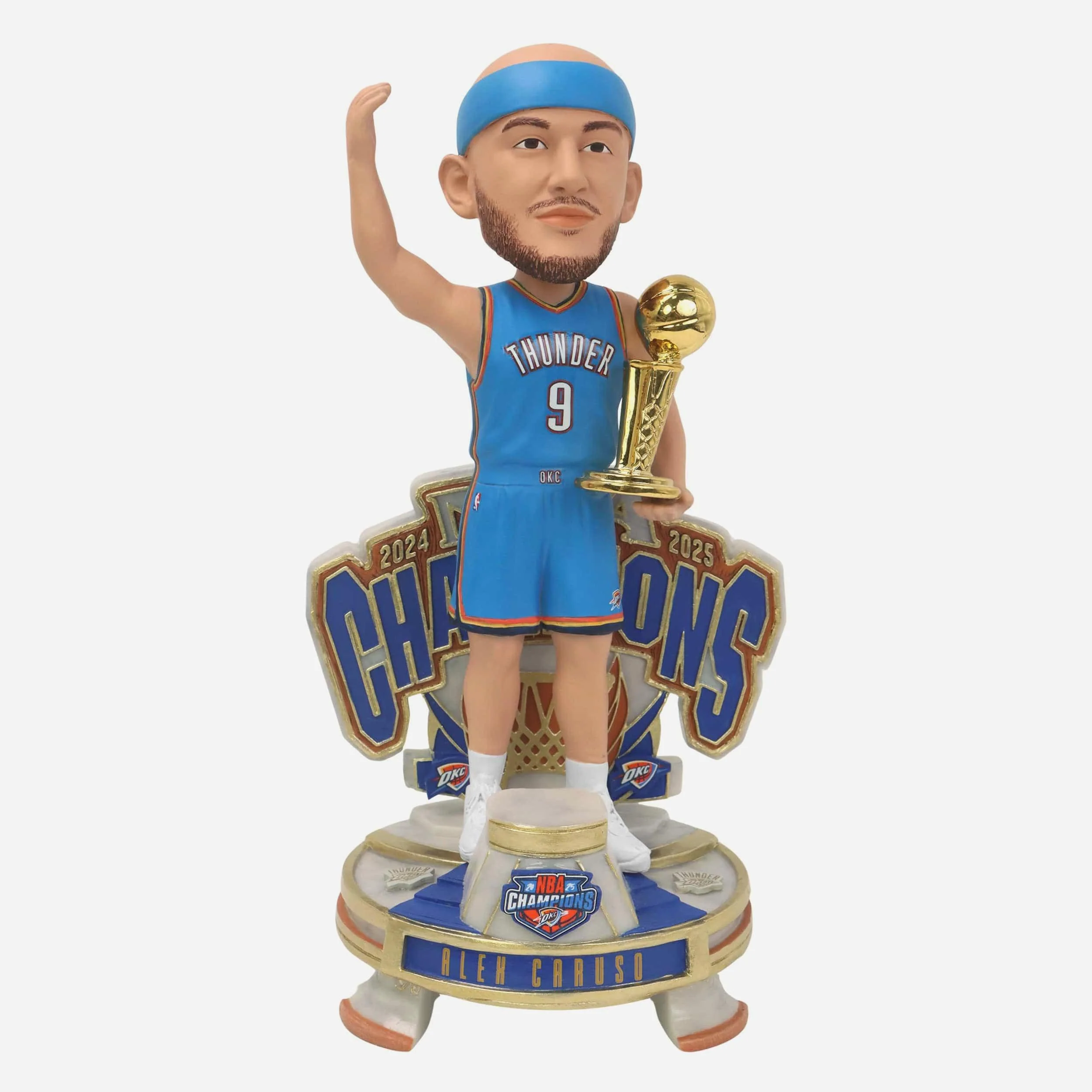 Alex Caruso Oklahoma City Thunder 2025 NBA Champions Celebration Bobblehead
