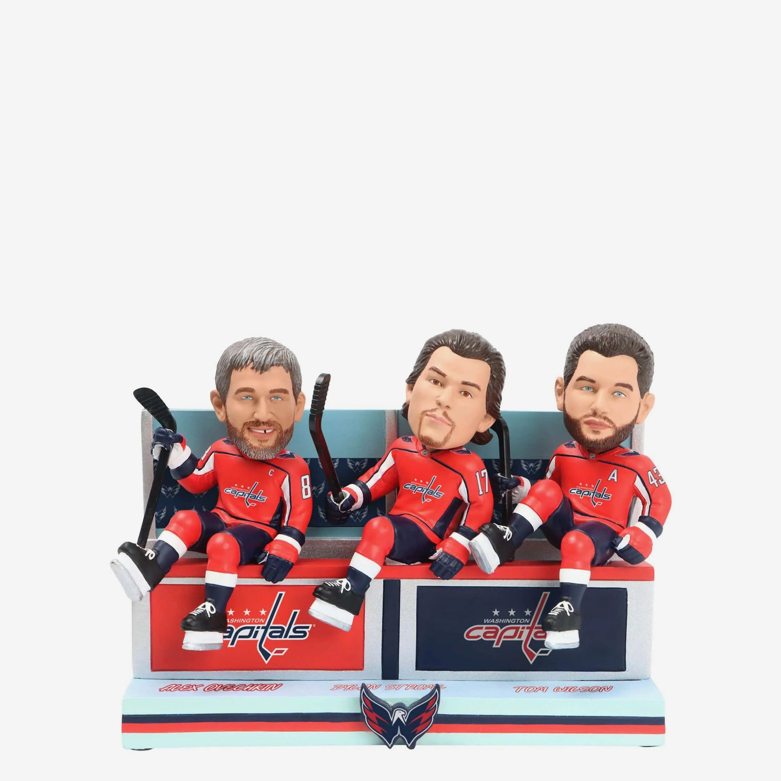 Alex Ovechkin & Dylan Strome & Tom Wilson Washington Capitals Line Change Bobblehead