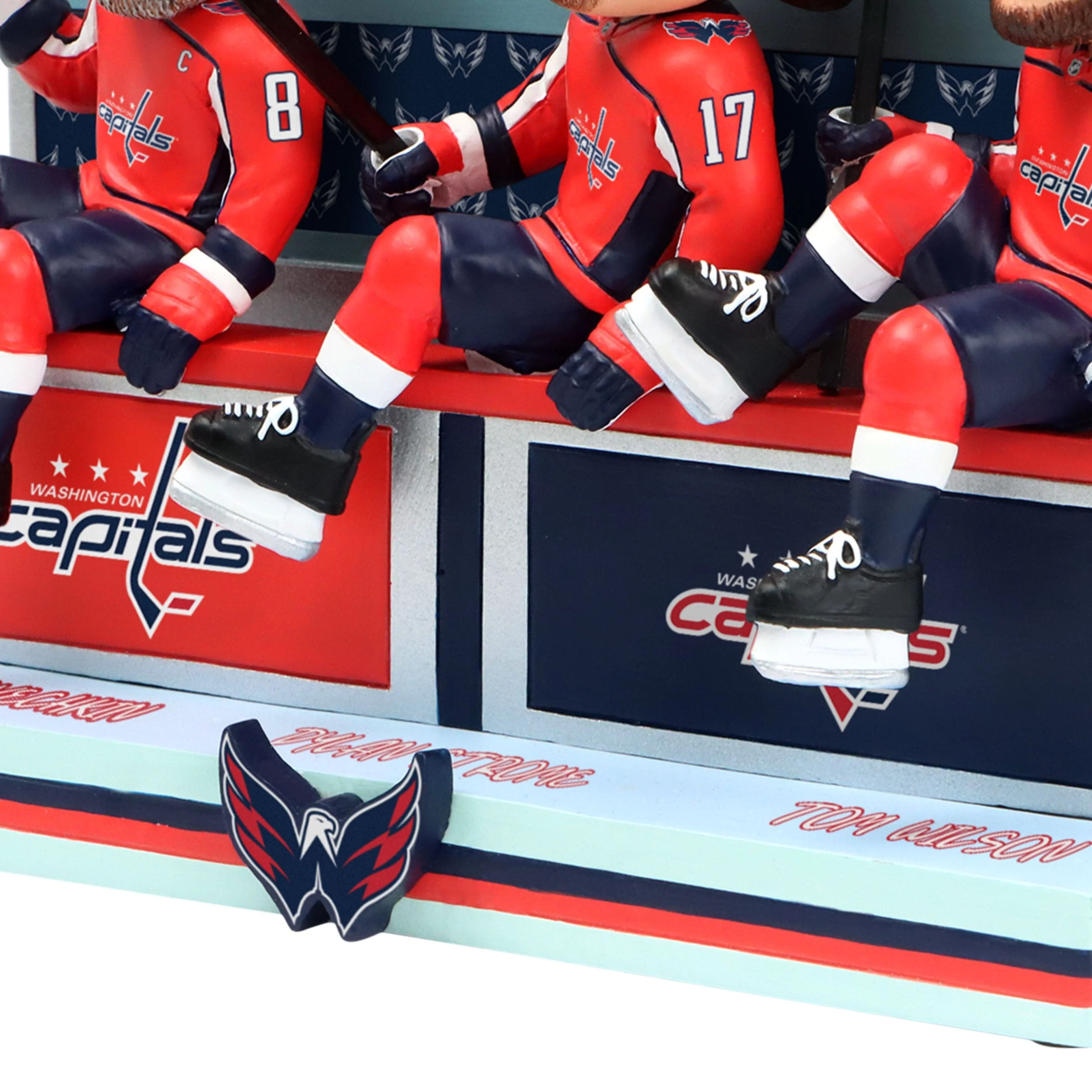 Alex Ovechkin & Dylan Strome & Tom Wilson Washington Capitals Line Change Bobblehead - Image 4