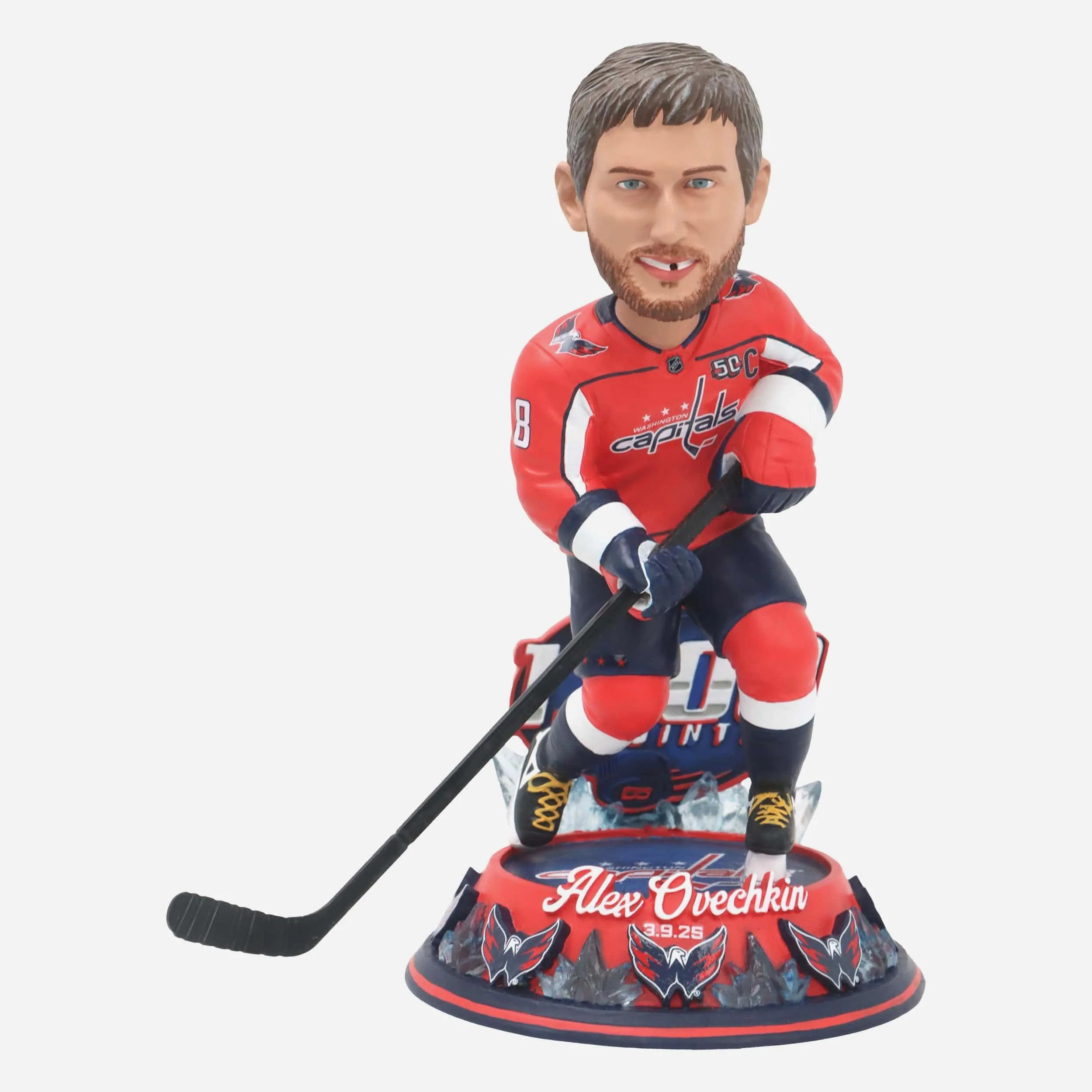 Alex Ovechkin Washington Capitals 1600 Career Points Bobblehead