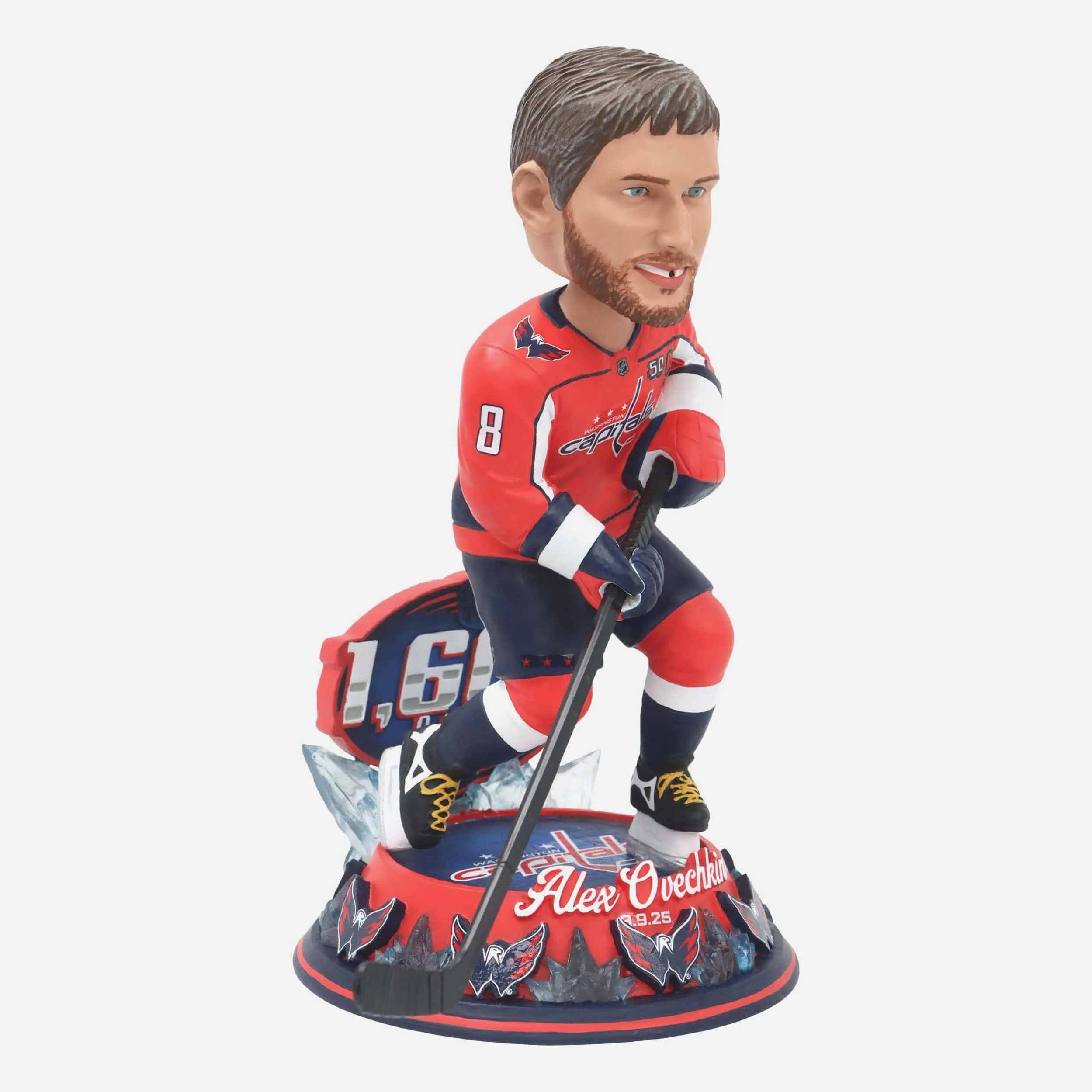 Alex Ovechkin Washington Capitals 1600 Career Points Bobblehead - Image 4