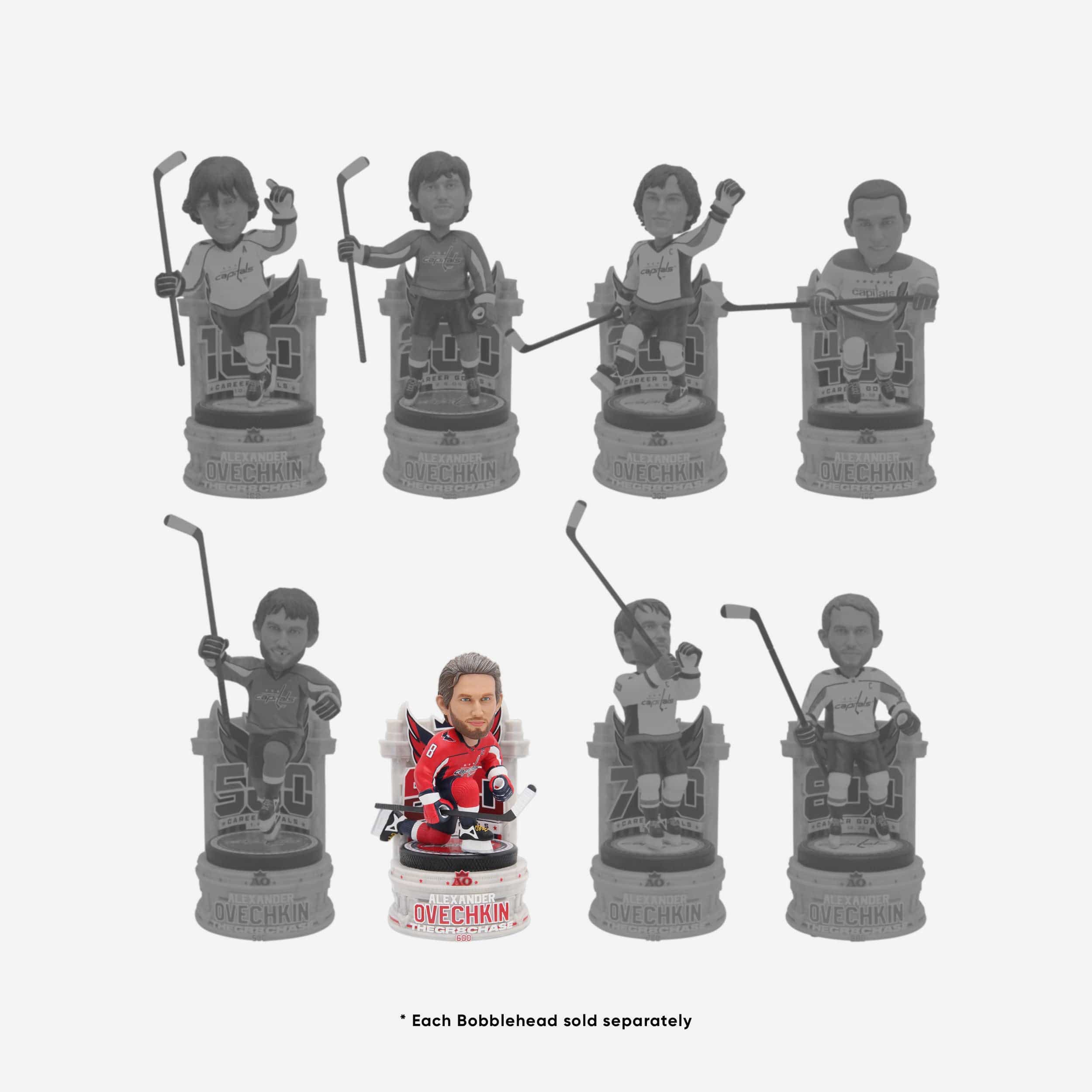 Alex Ovechkin Washington Capitals 600th Goal Bobblehead - Image 7