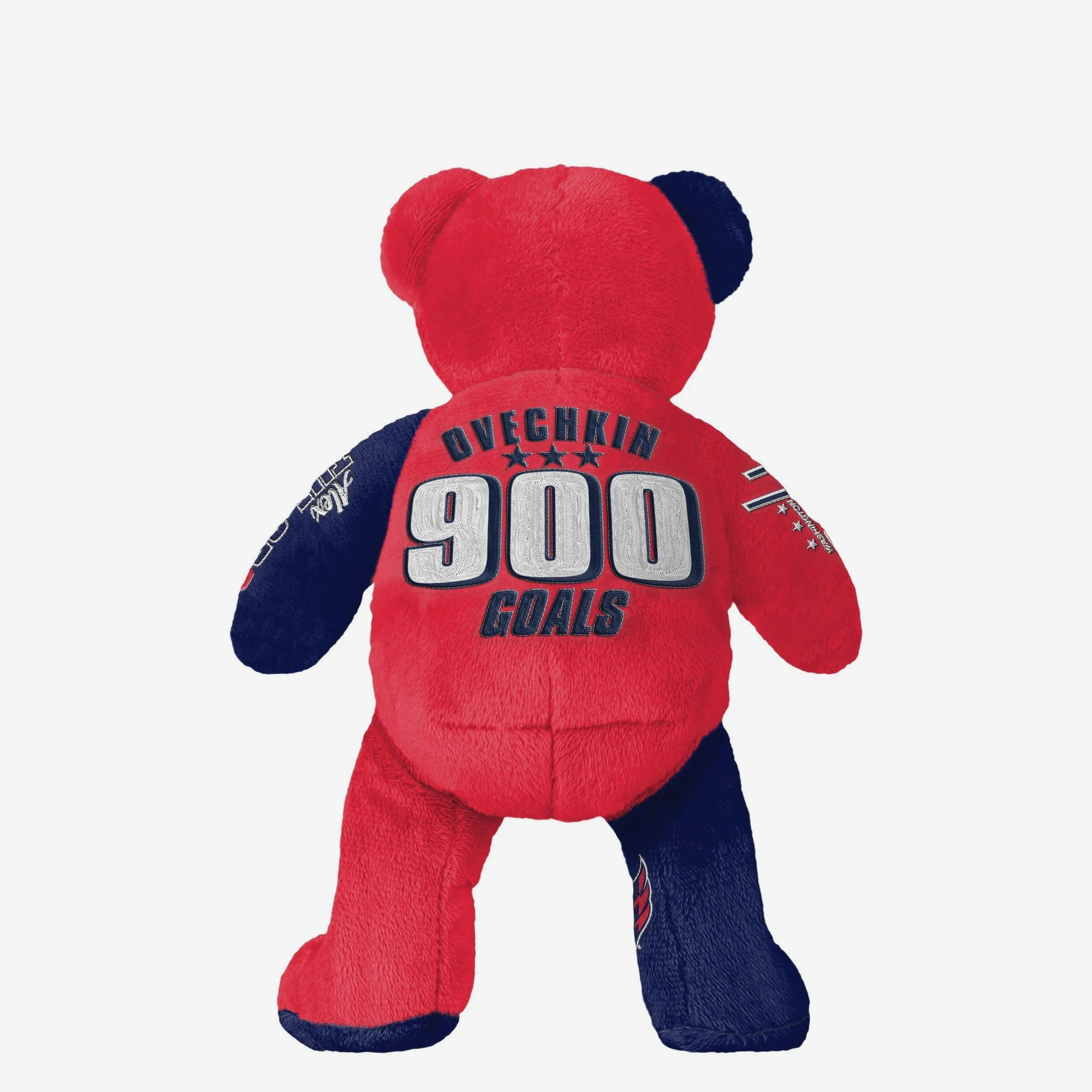 Alex Ovechkin Washington Capitals 900 Goals Team Beans Embroidered Player Bear - Image 2