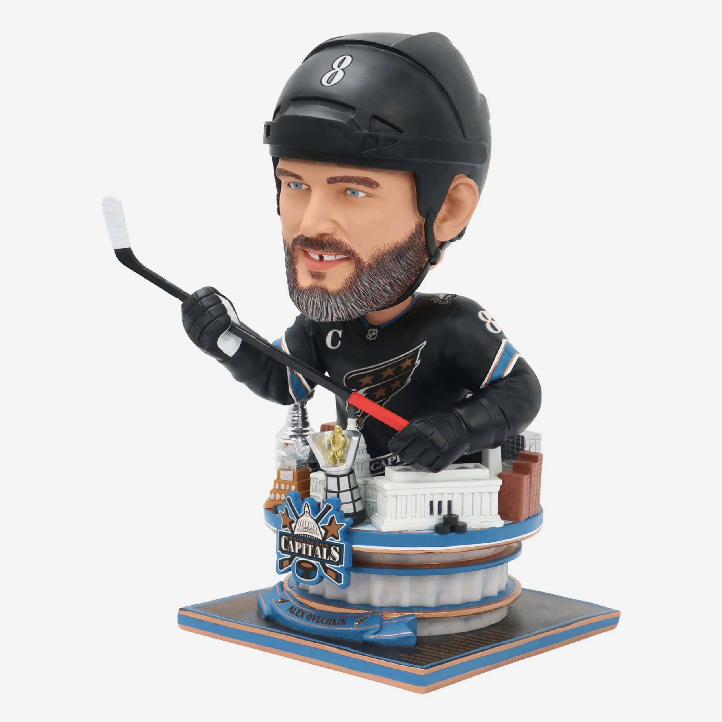 Alex Ovechkin Washington Capitals Black Uniform Bust Bighead Bobblehead - Image 6