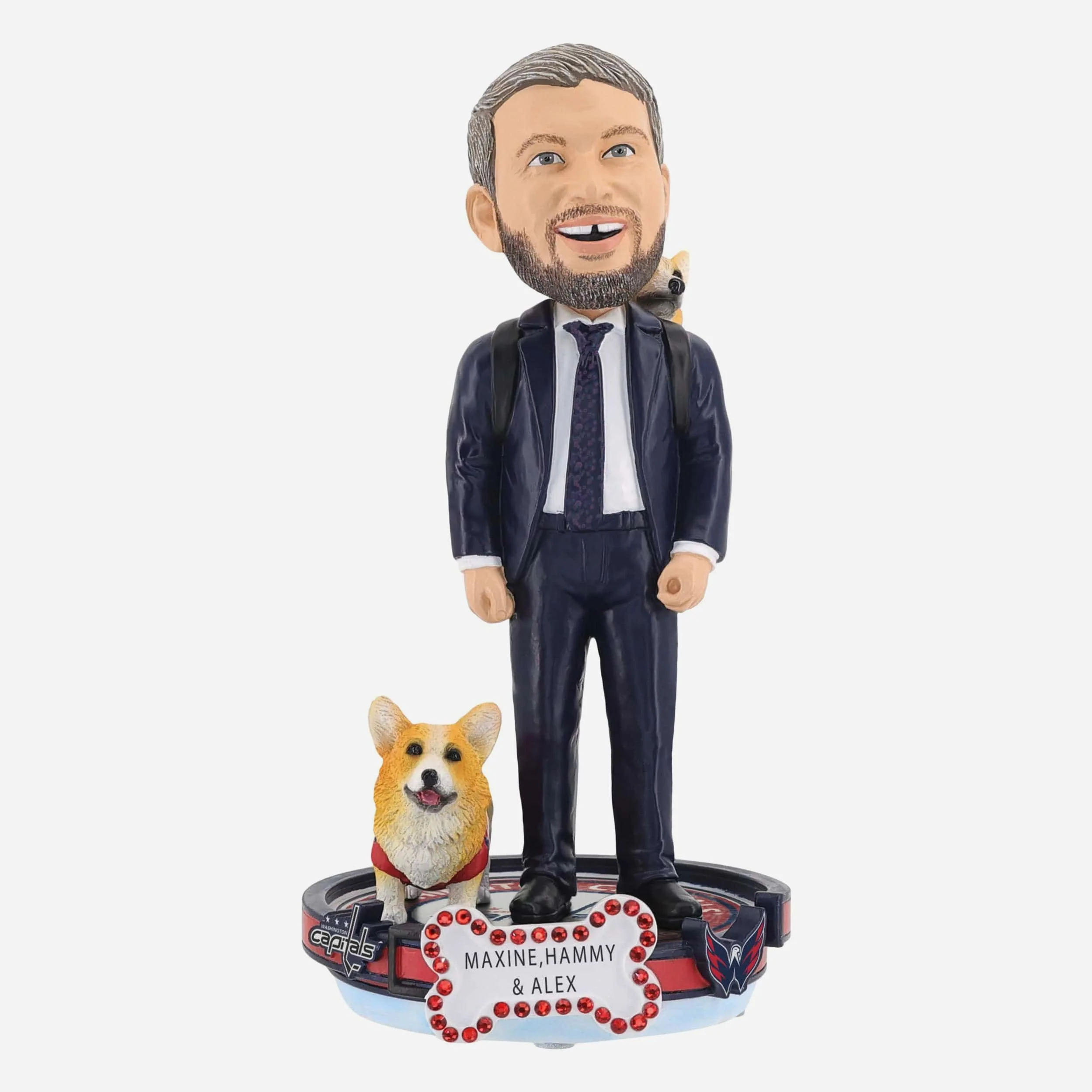 Alex Ovechkin Washington Capitals Maxine & Hammy Pet Bobblehead
