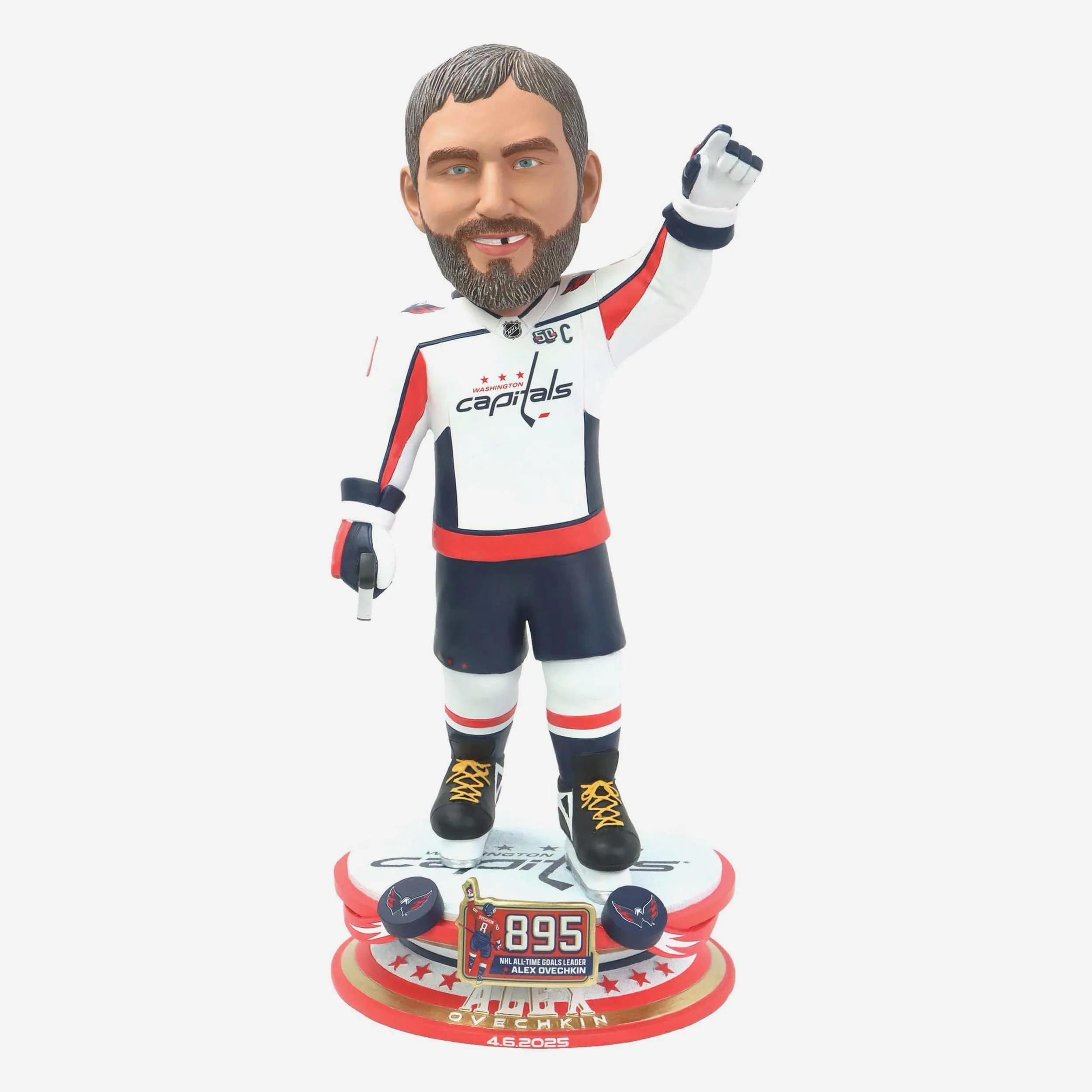 Alex Ovechkin Washington Capitals NHL All-Time Goals Leader 18 in Bobblehead