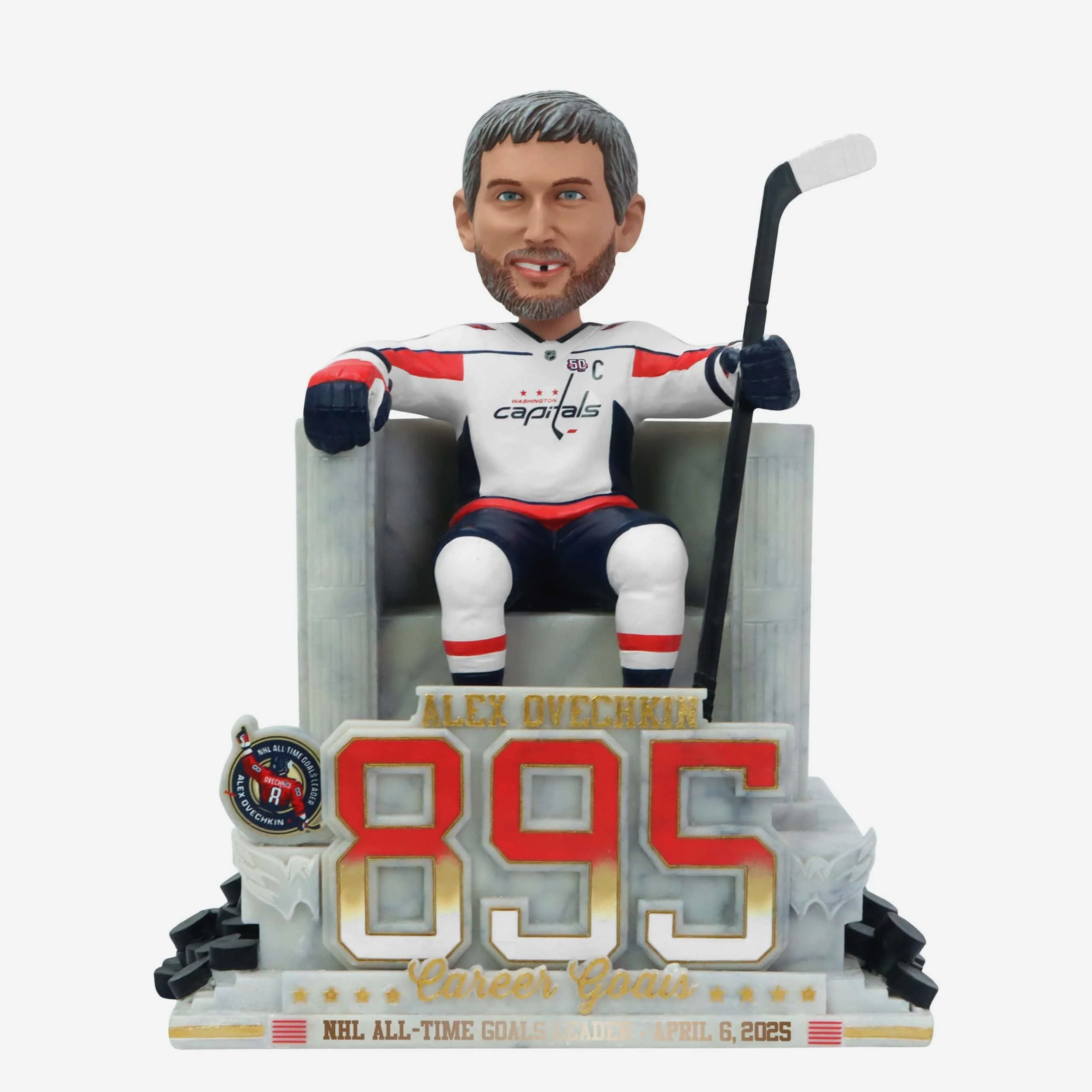 Alex Ovechkin Washington Capitals NHL All-Time Goals Leader Bobblehead
