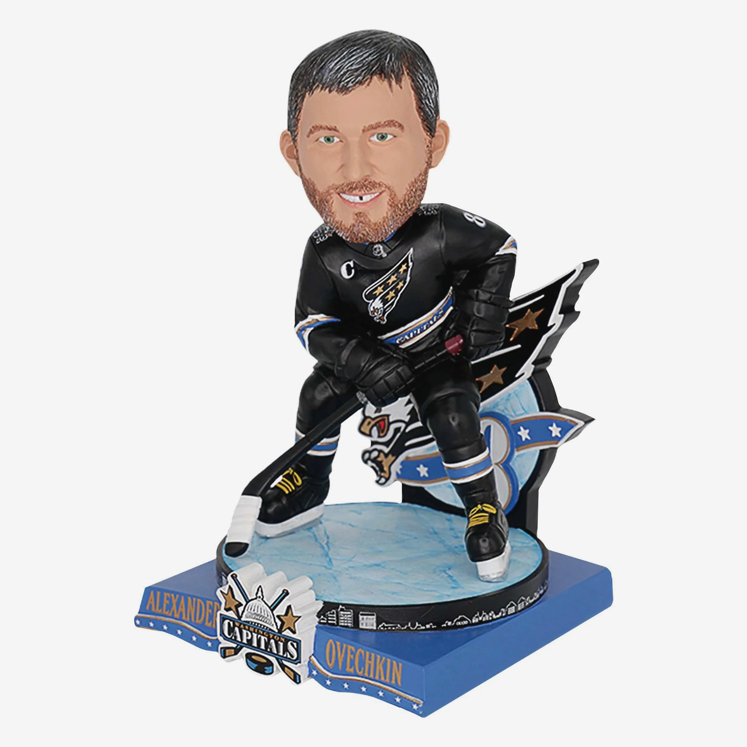 Alex Ovechkin Washington Capitals Throwback Jersey Bobblehead - Image 3