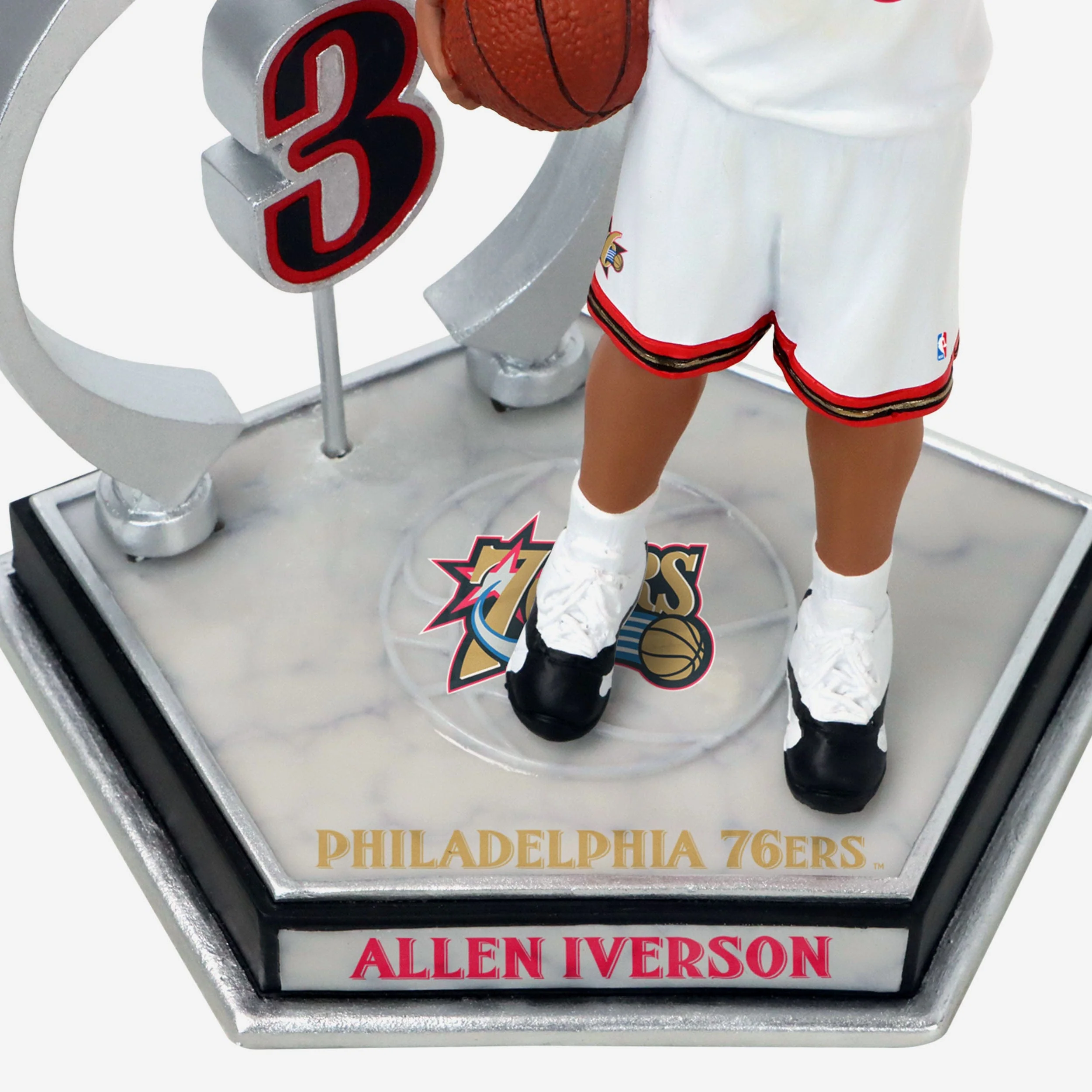 Allen Iverson Philadelphia 76ers Legendary Number 3 Bobblehead - Image 3