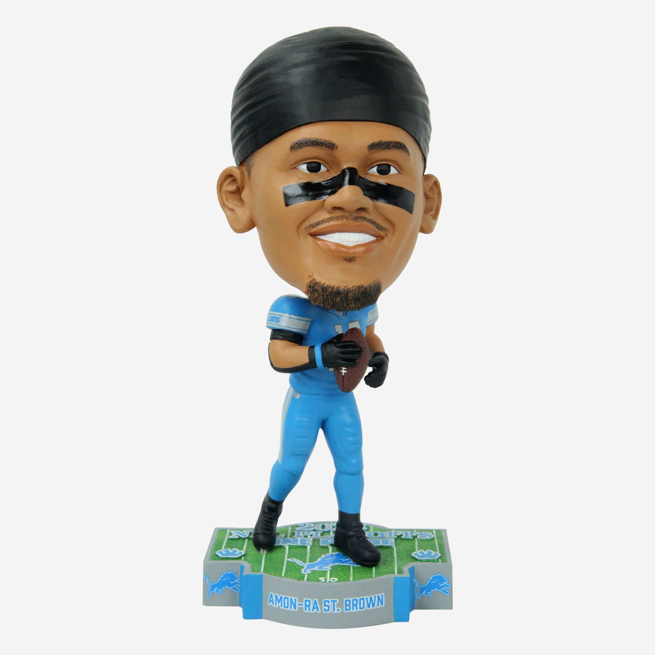 Amon-Ra St Brown Detroit Lions 2023 NFL Playoffs One Pride Bighead Bobblehead