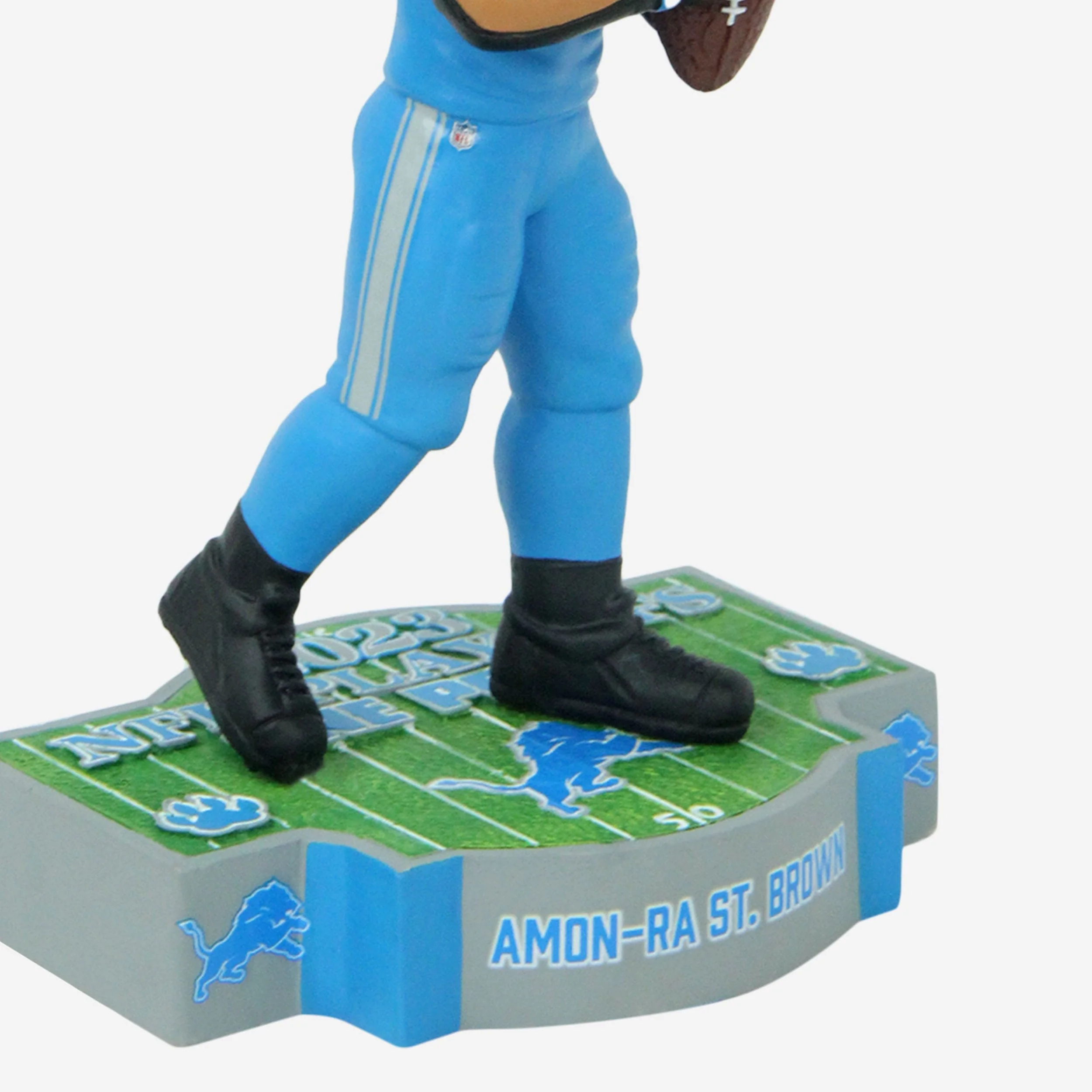 Amon-Ra St Brown Detroit Lions 2023 NFL Playoffs One Pride Bighead Bobblehead - Image 3