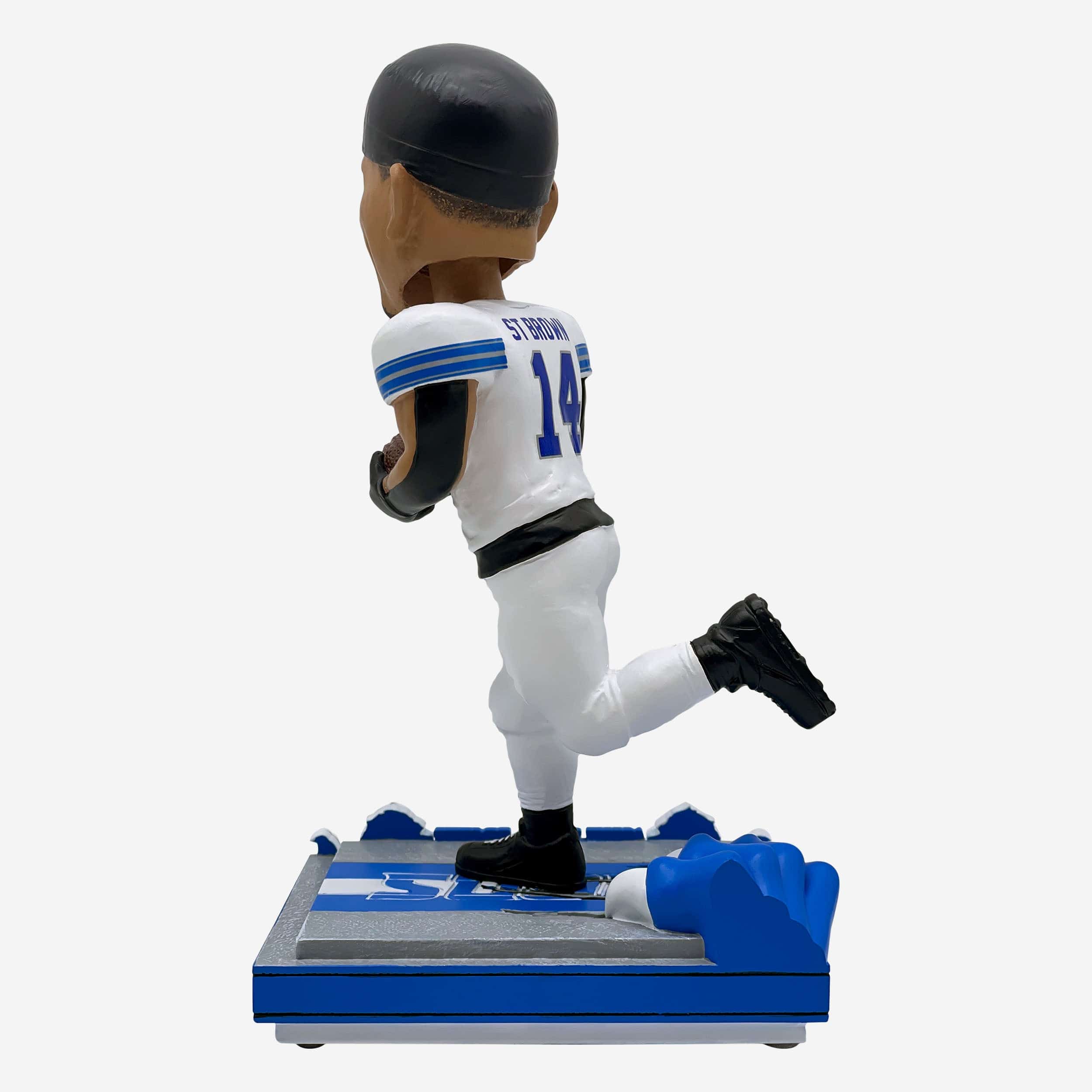 Amon-Ra St Brown Detroit Lions Consecutive Franchise Touchdown Games Record Bobblehead - Image 5