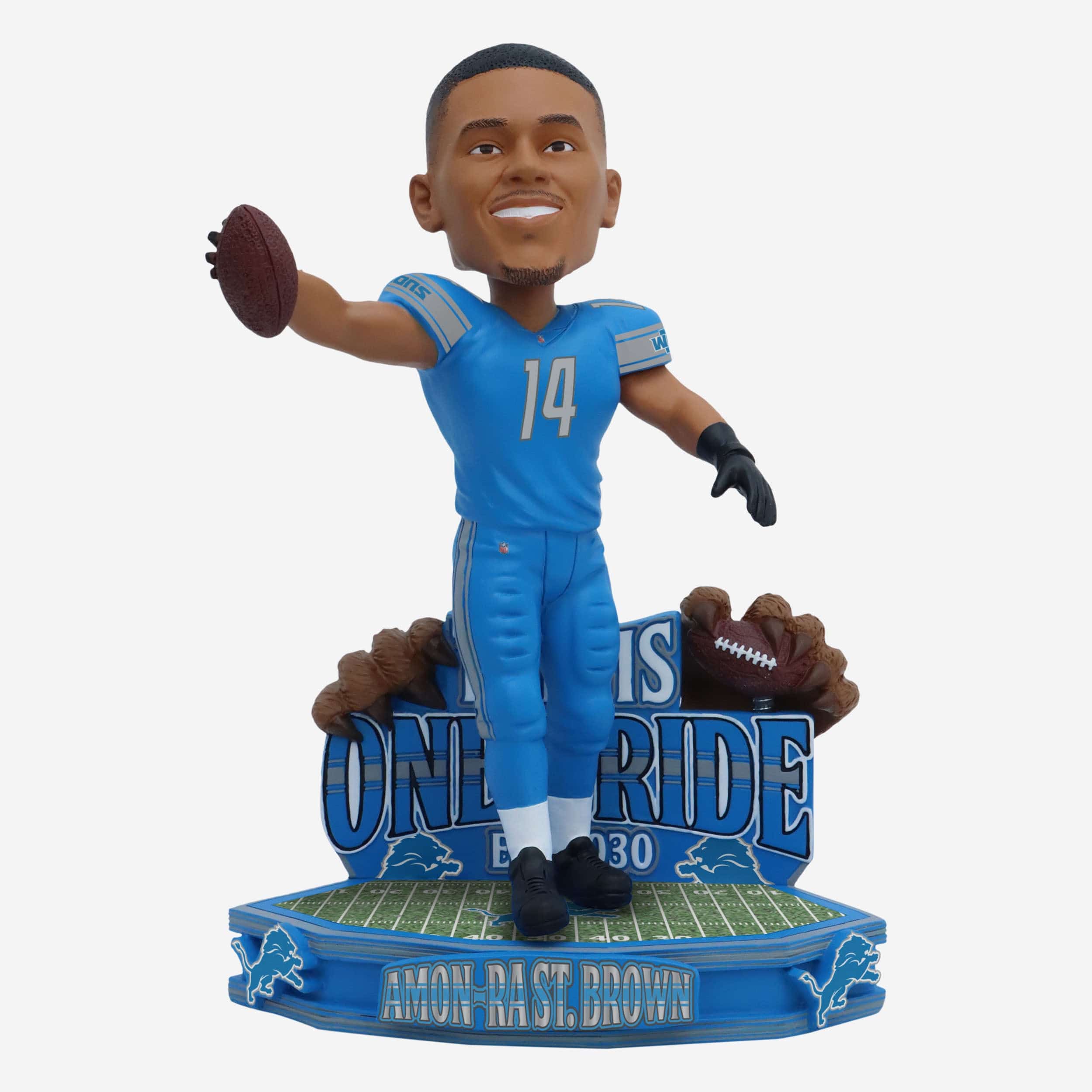 Amon-Ra St Brown Detroit Lions One Pride Bobblehead
