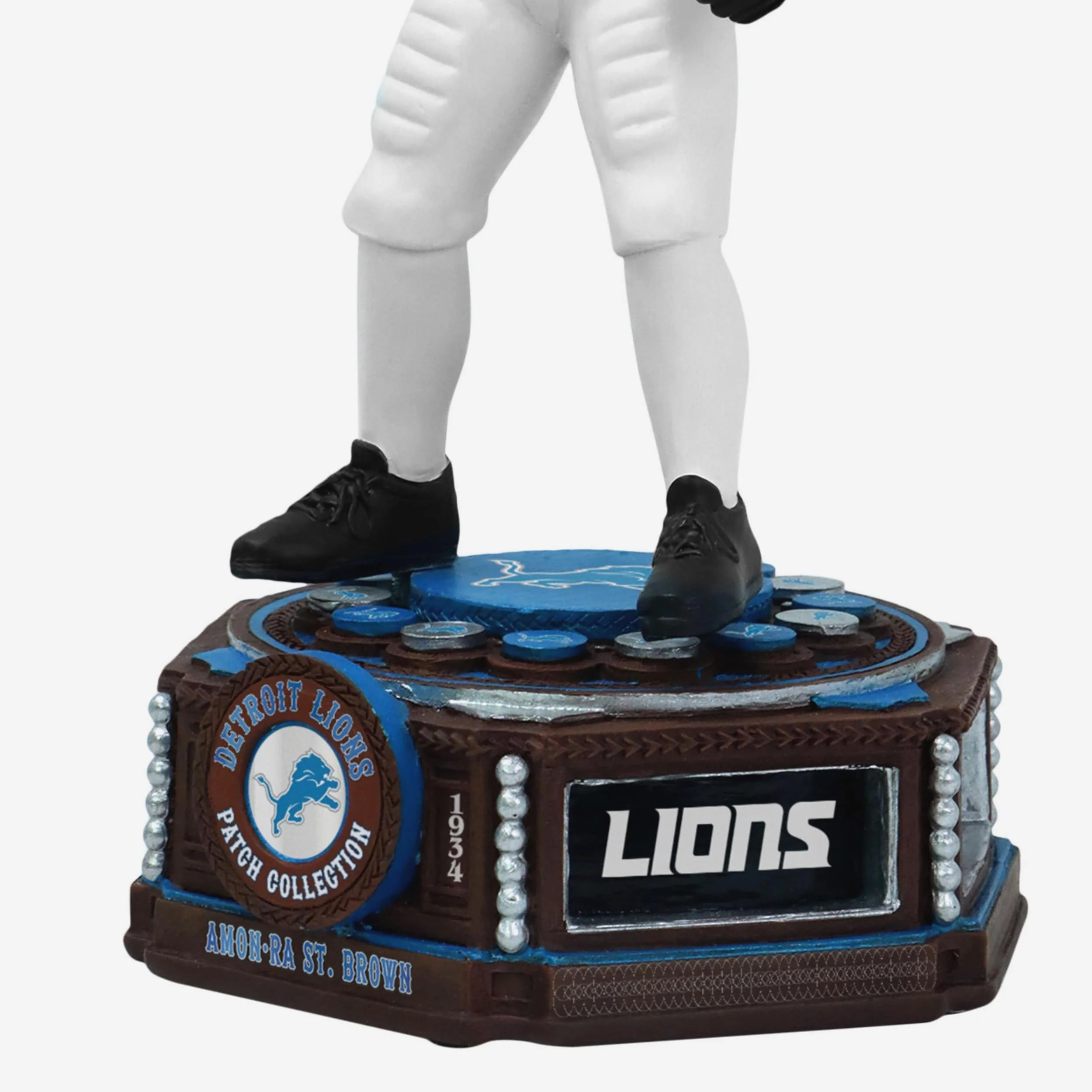 Amon-Ra St Brown Detroit Lions Patch Collection Bobblehead - Image 3