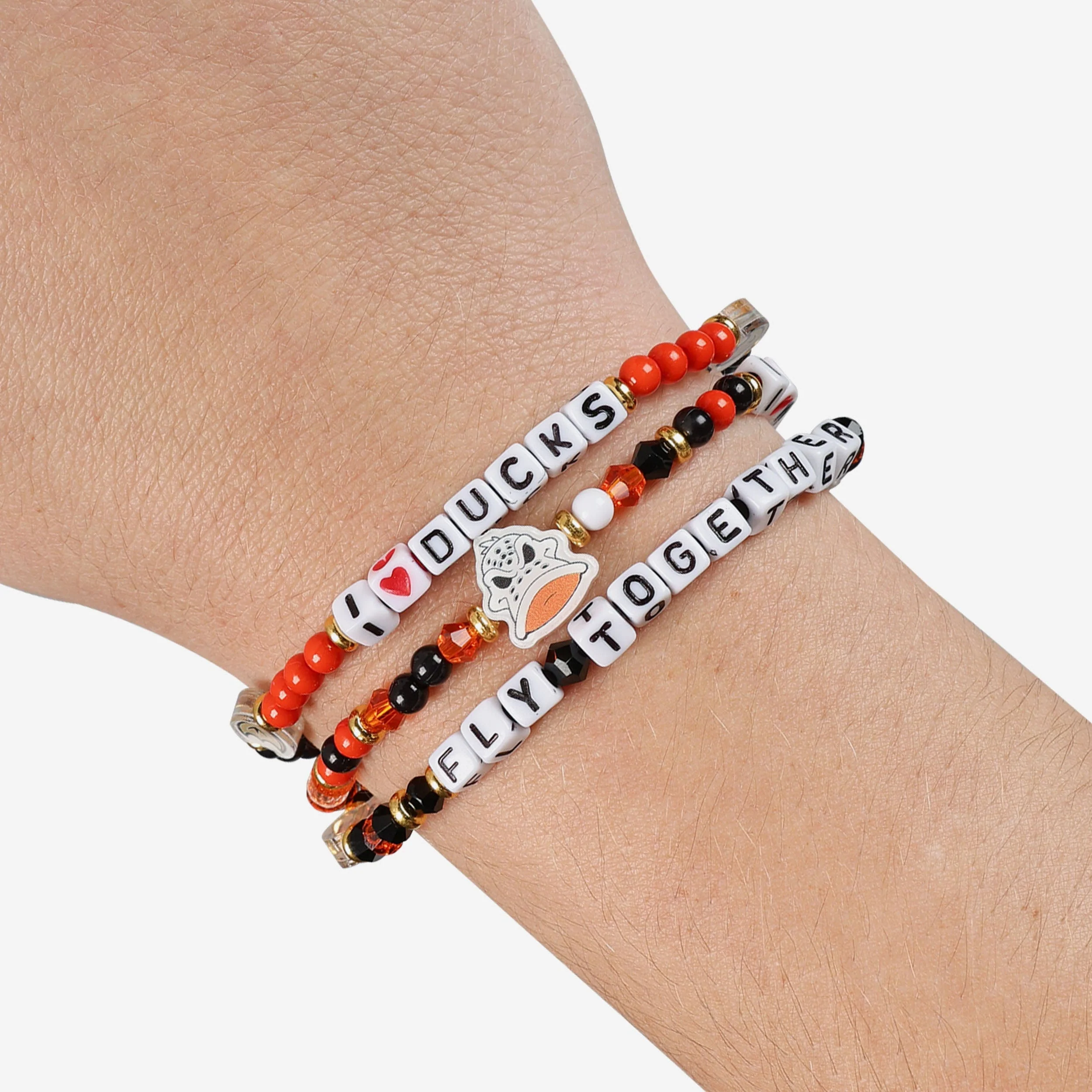 Anaheim Ducks 3 Pack Friendship Bracelet - Image 4