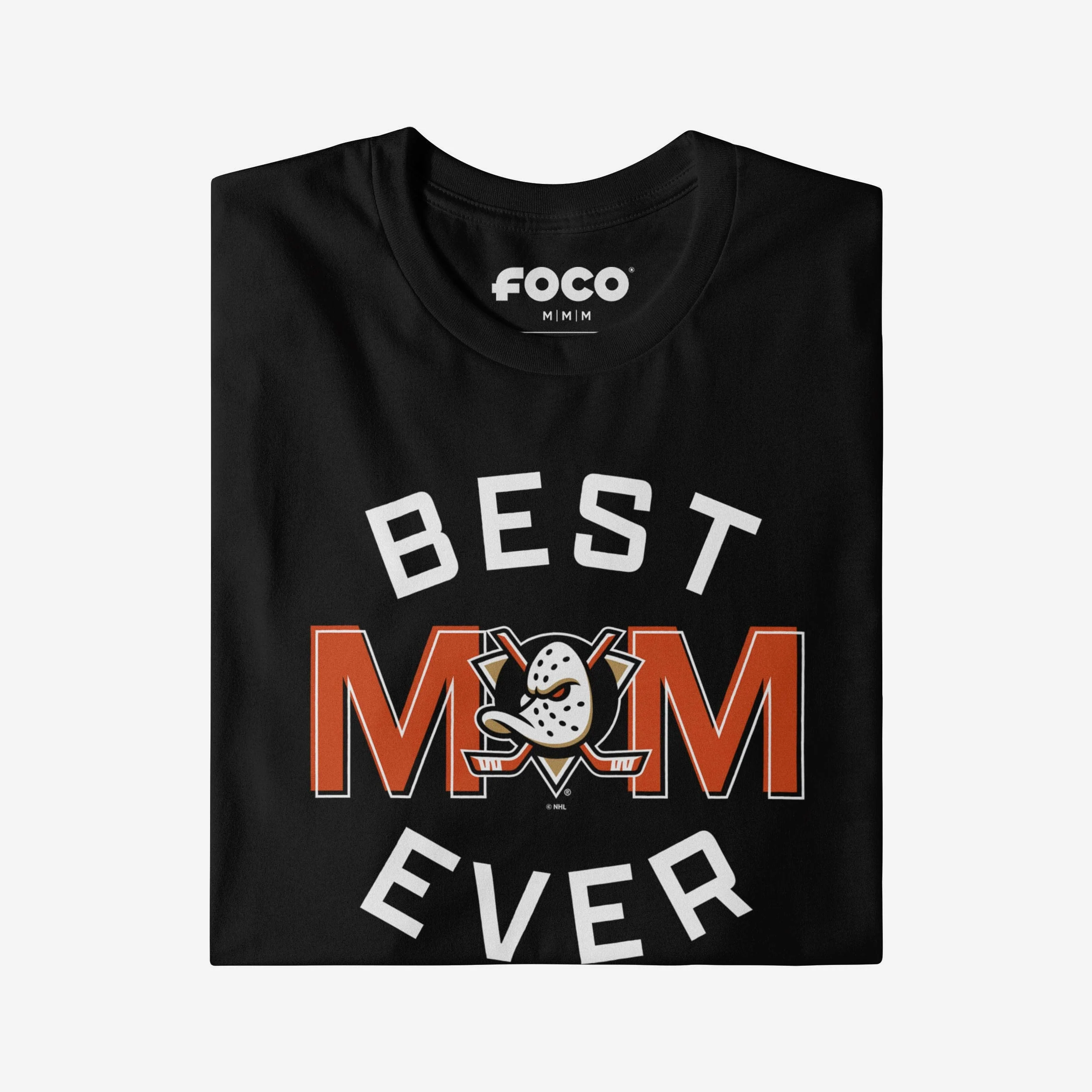 Anaheim Ducks Best Mom Ever Arched T-Shirt - Image 3