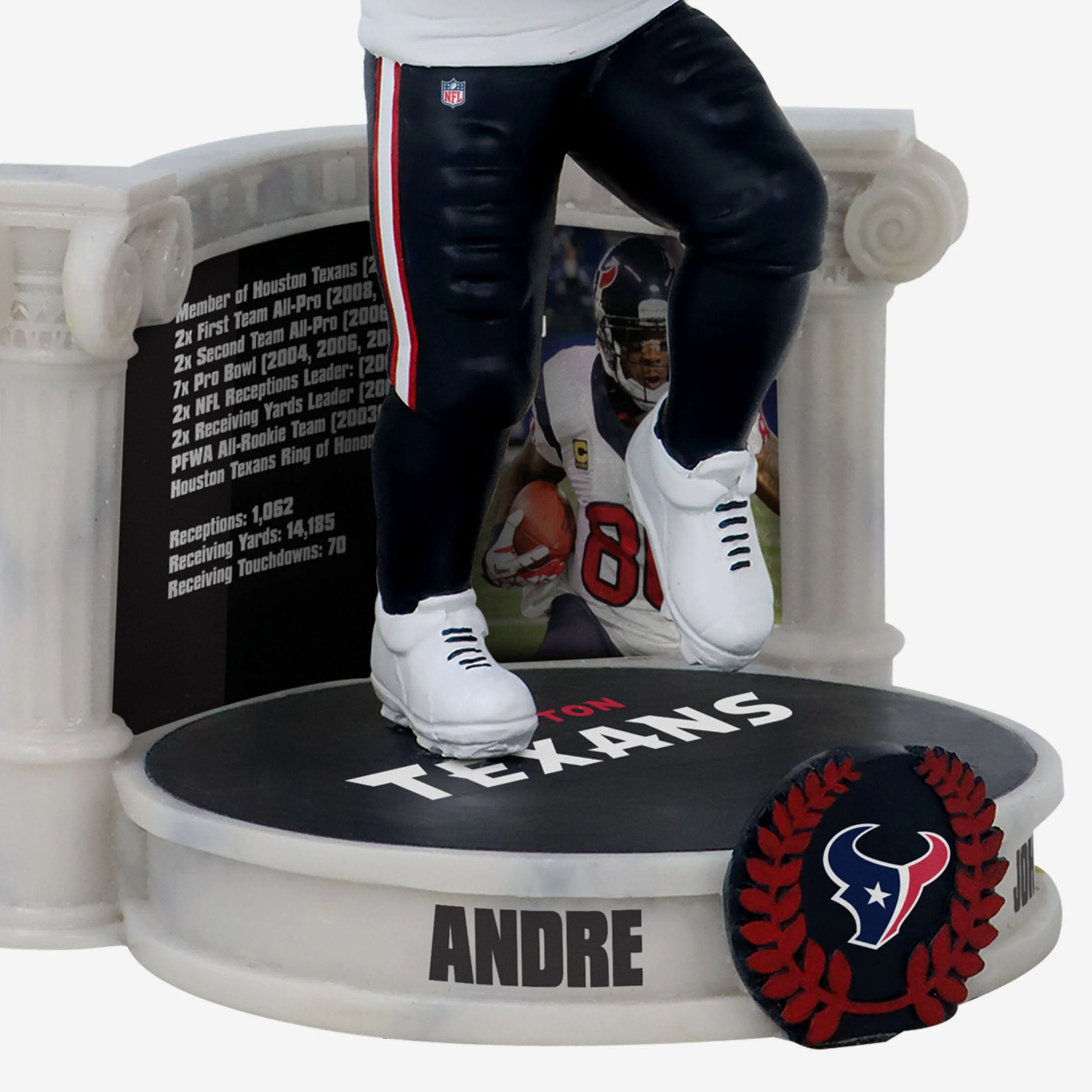Andre Johnson Houston Texans Career Retrospective Bobblehead - Image 3