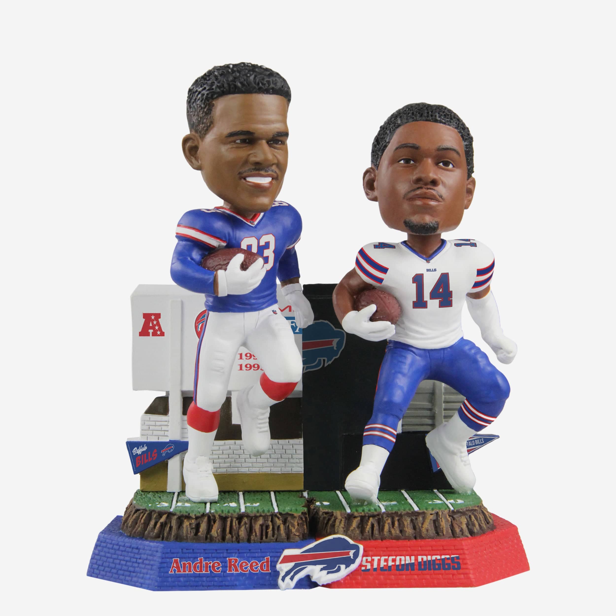 Andre Reed & Stefon Diggs Buffalo Bills Then And Now Bobblehead