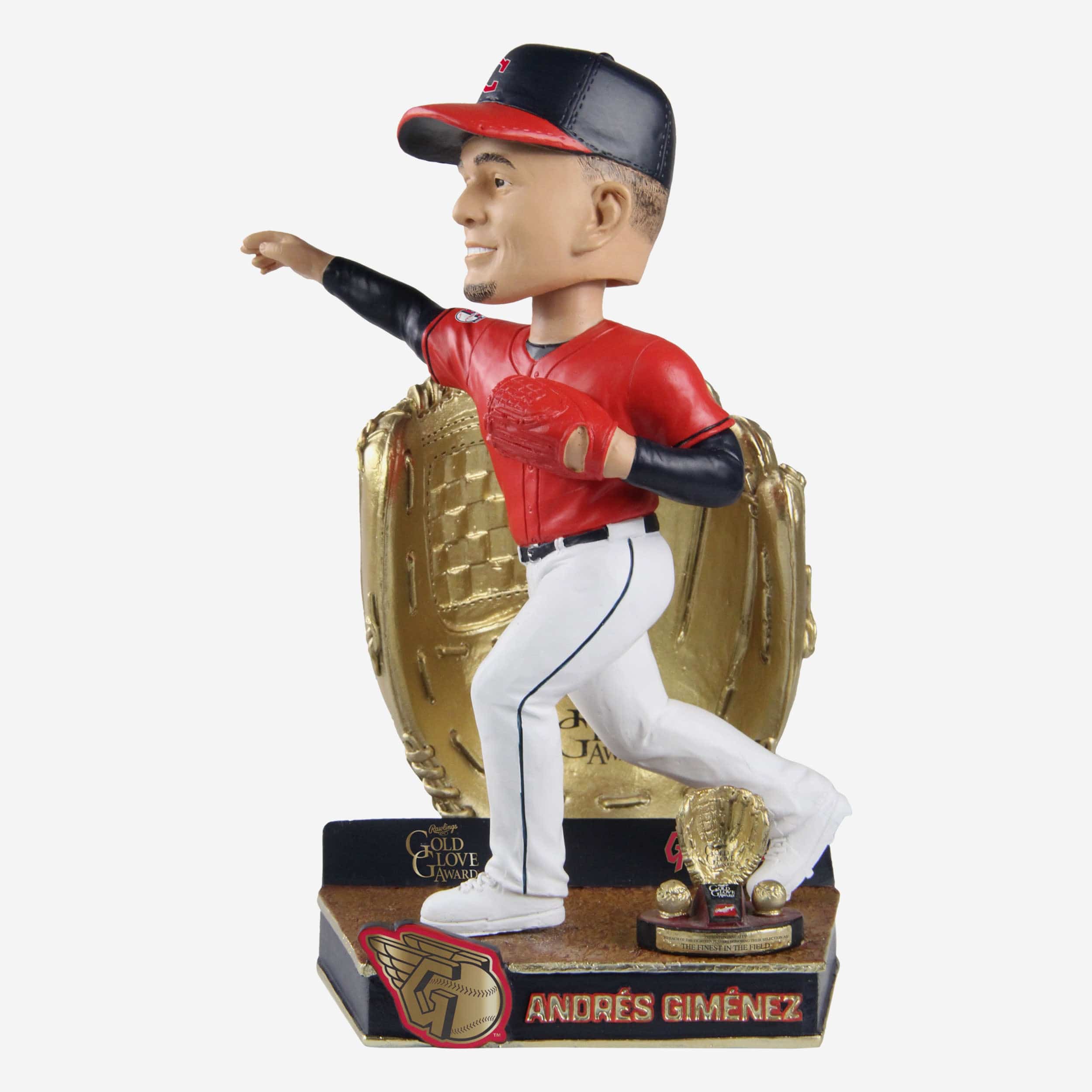 Andres Gimenez Cleveland Guardians 2022 Gold Glove Bobblehead