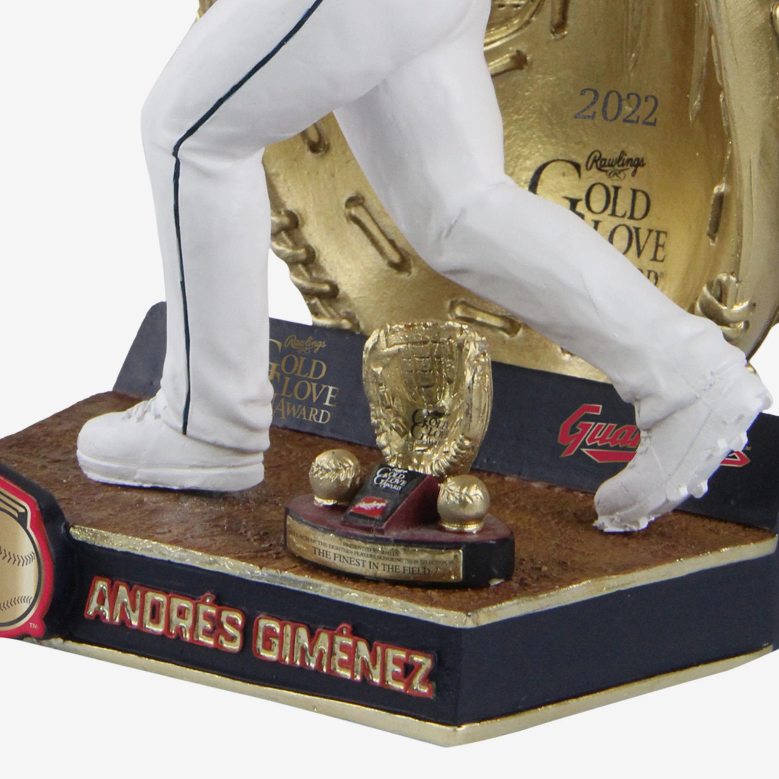Andres Gimenez Cleveland Guardians 2022 Gold Glove Bobblehead - Image 3