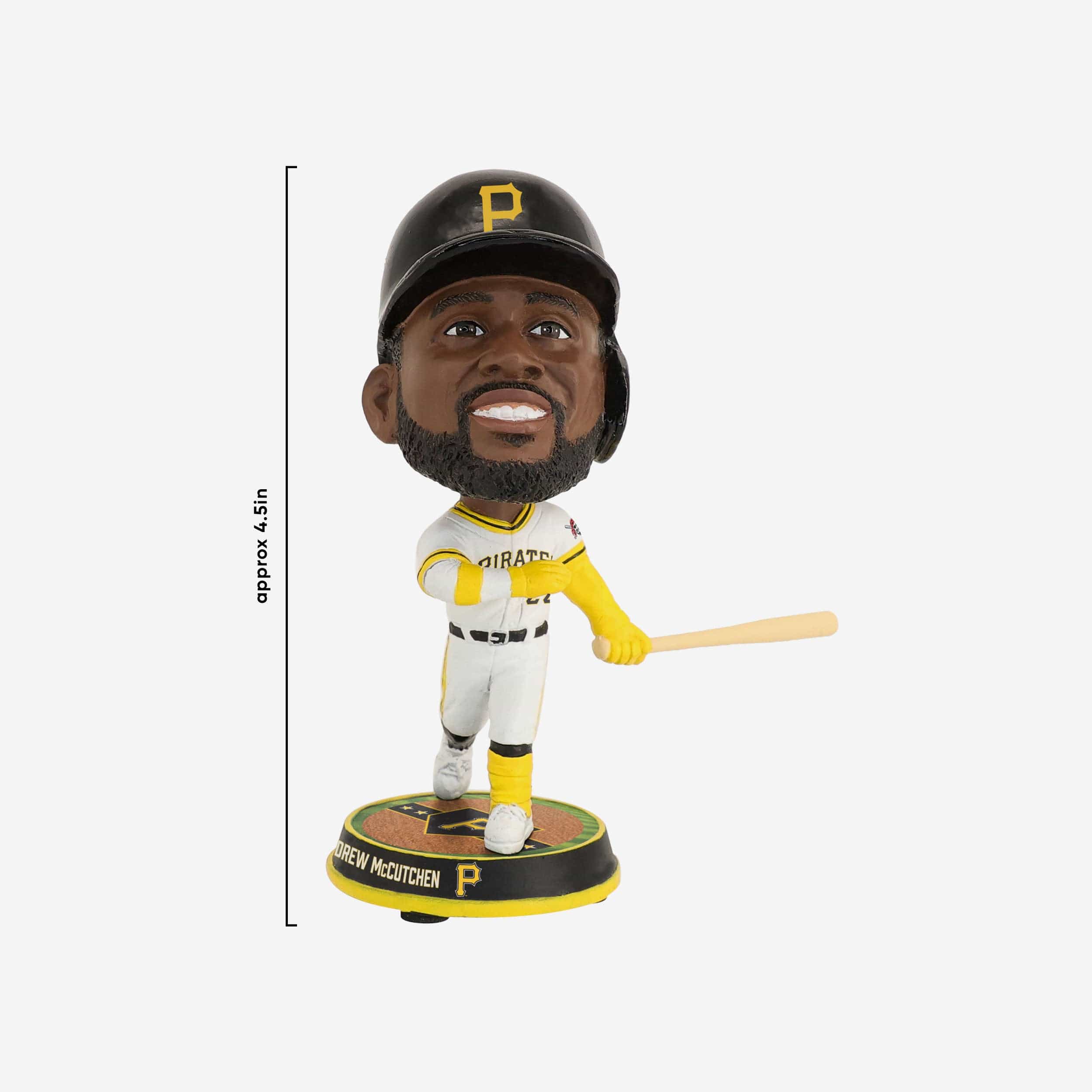 Andrew McCutchen Pittsburgh Pirates Field Stripe Mini Bighead Bobblehead - Image 4