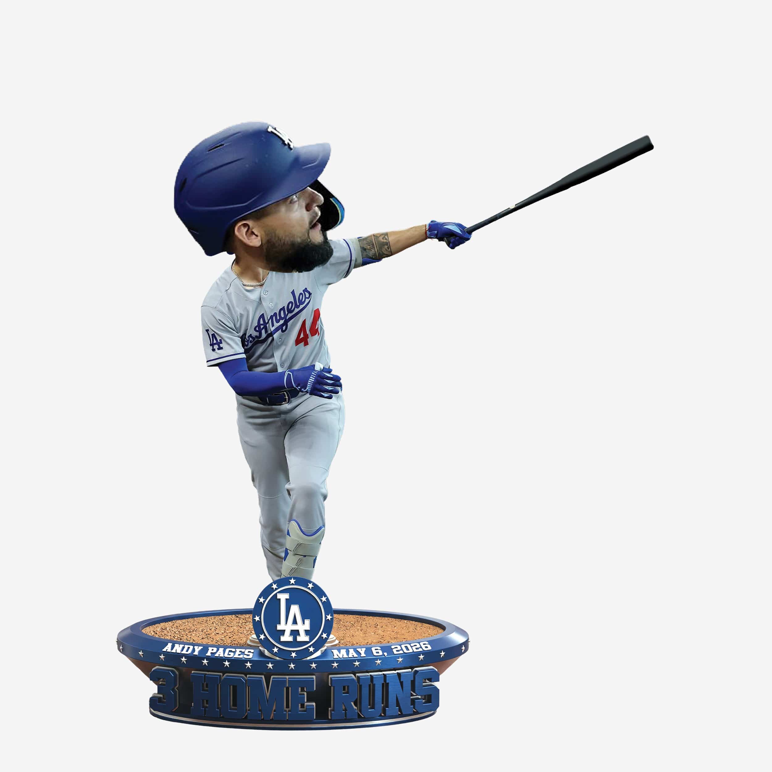 Andy Pages Los Angeles Dodgers 3 Home Run Game Bobblehead