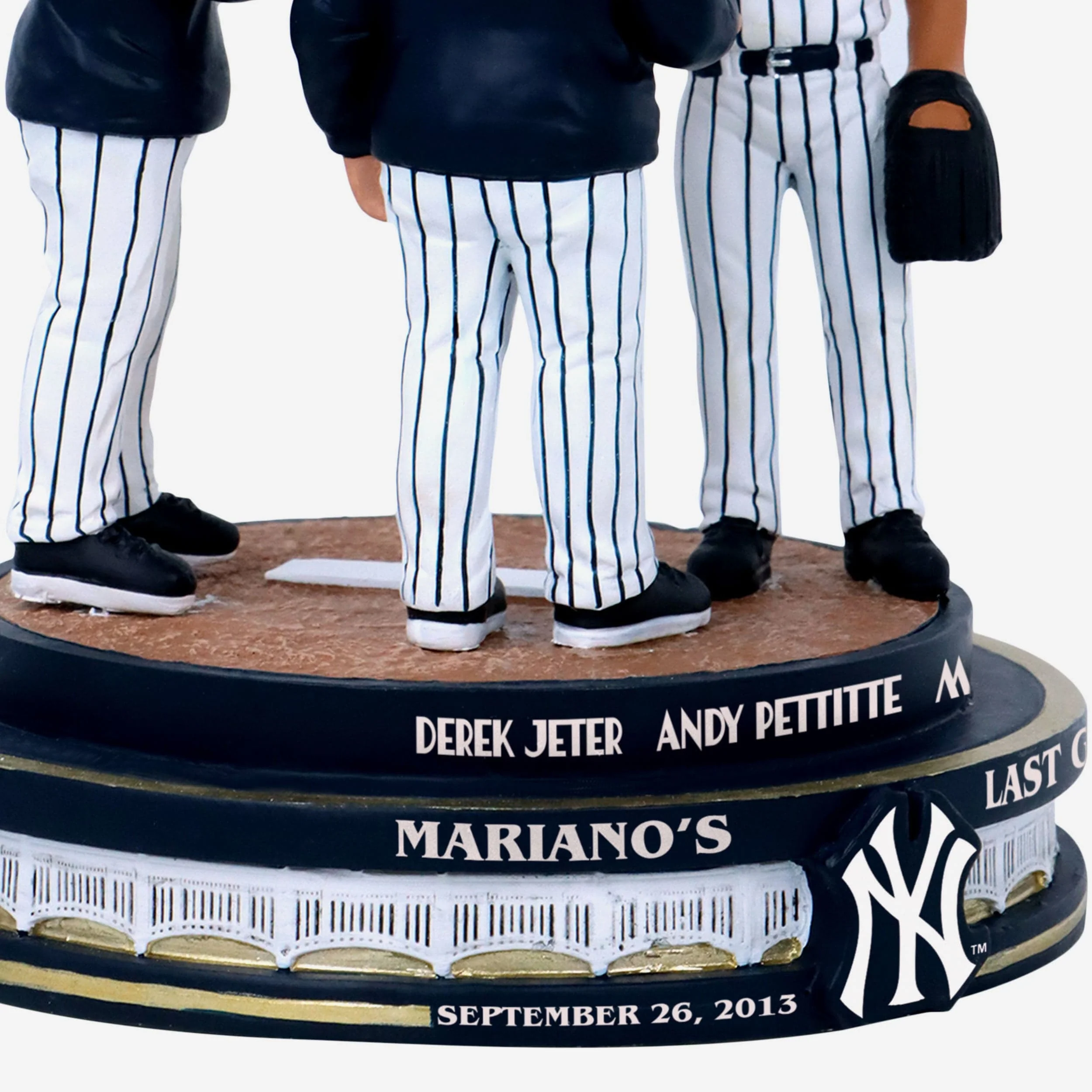 Andy Pettitte & Derek Jeter & Mariano Rivera New York Yankees Mo's Final Game Mini Bobblehead Scene - Image 4