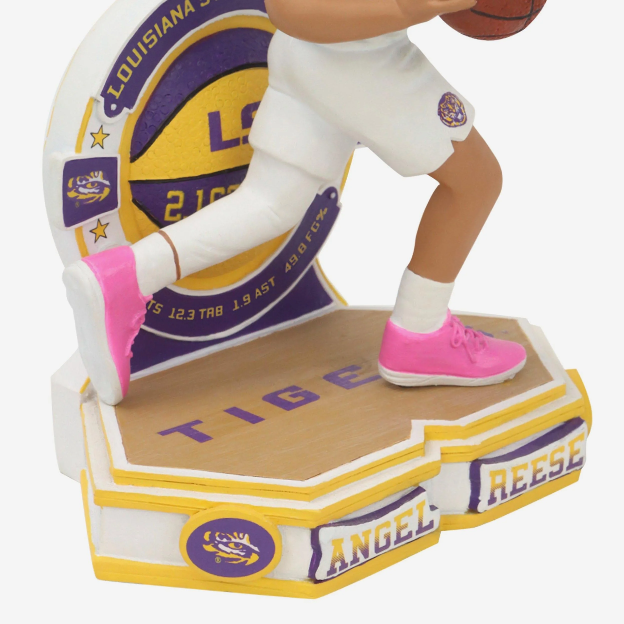 Angel Reese LSU Tigers College Stats Bobblehead - Image 3