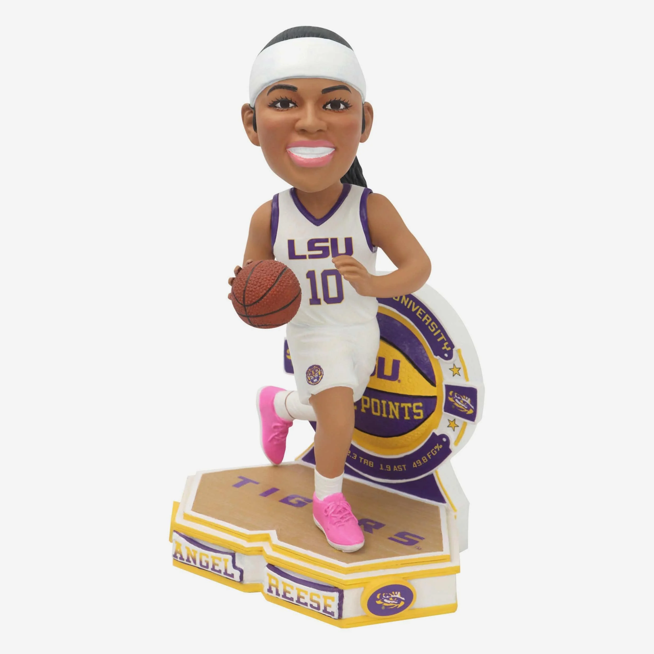 Angel Reese LSU Tigers College Stats Bobblehead - Image 4