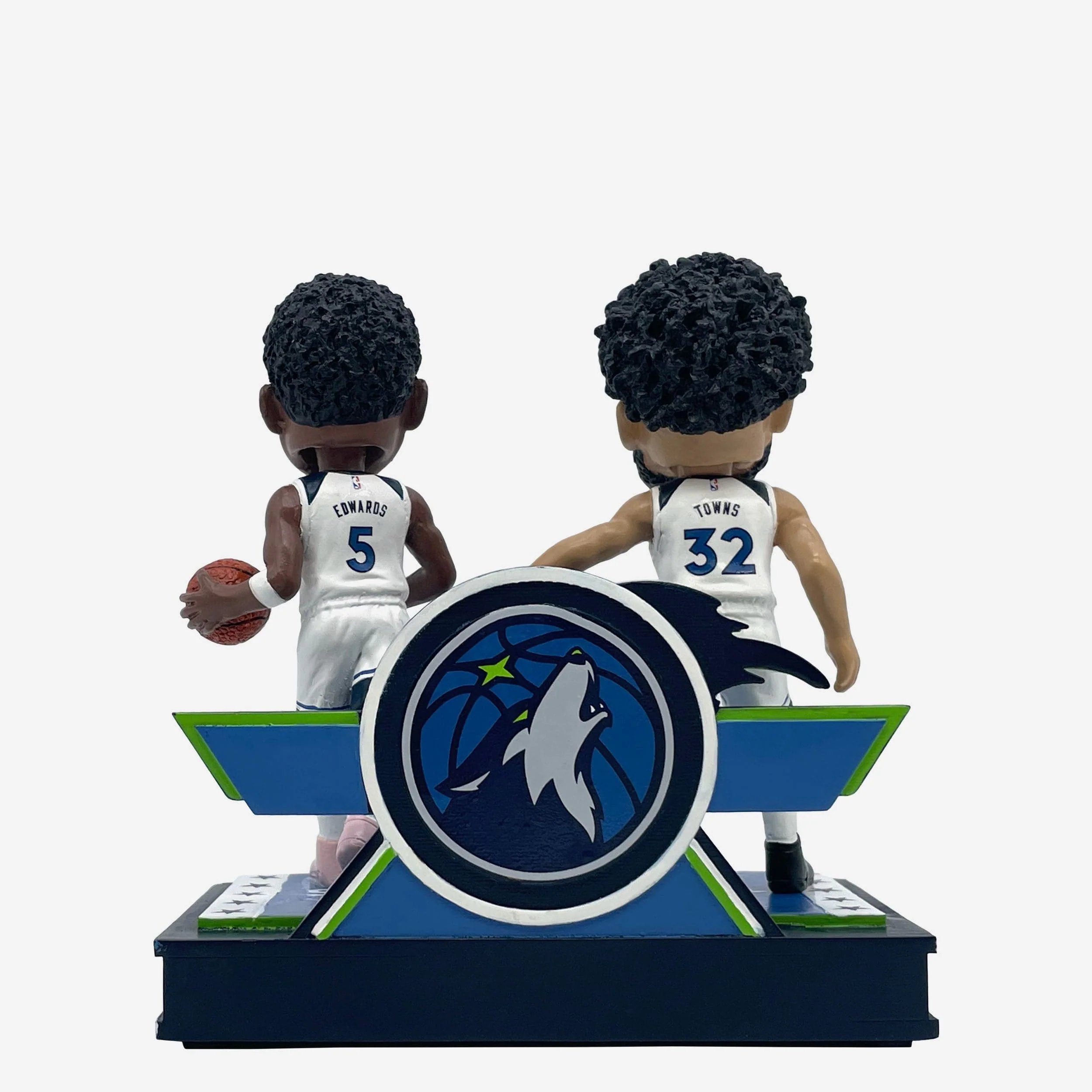 Anthony Edwards & Karl-Anthony Towns Minnesota Timberwolves Playoff Dual Bobblehead - Image 6