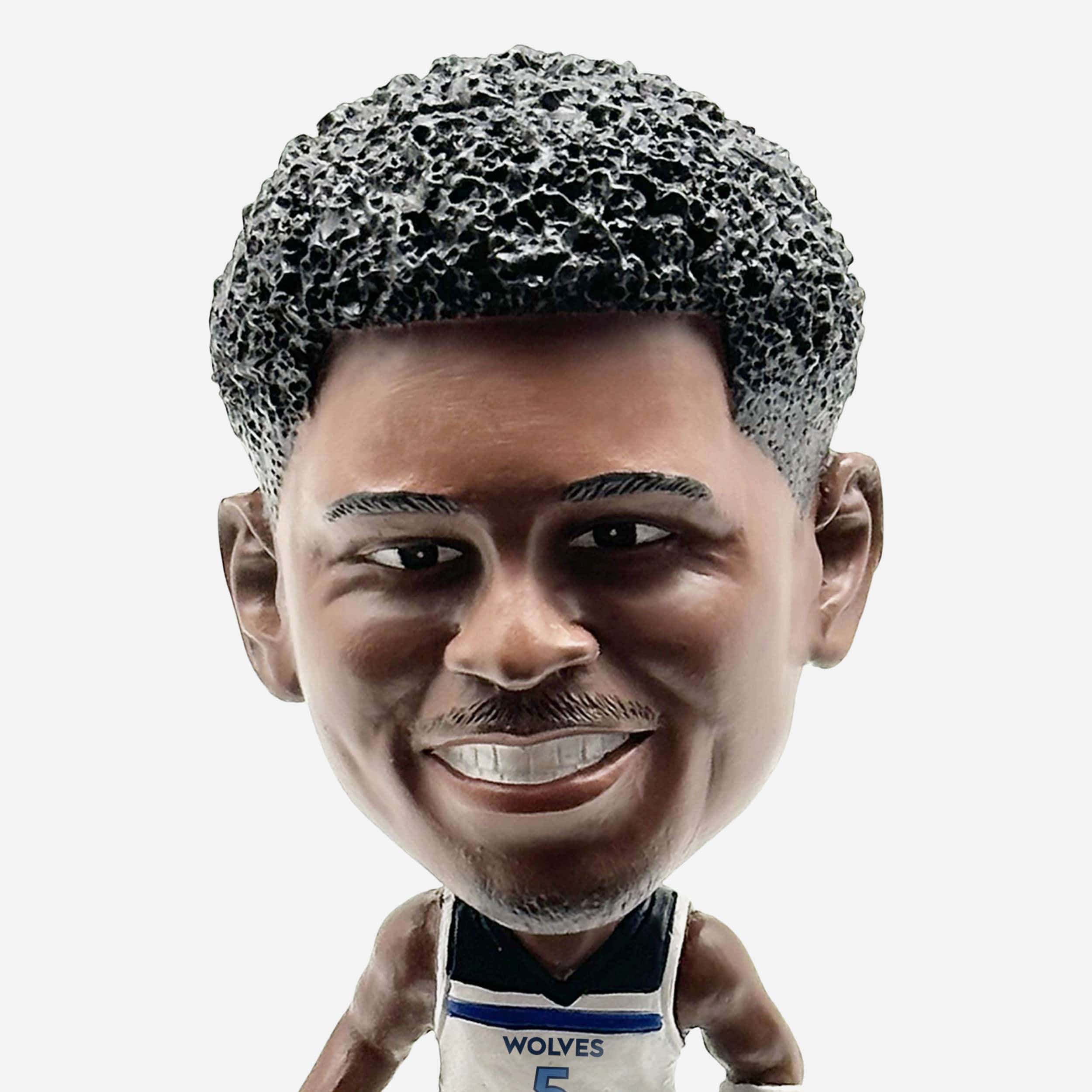 Anthony Edwards Minnesota Timberwolves Court Stripe Mini Bighead Bobblehead - Image 2