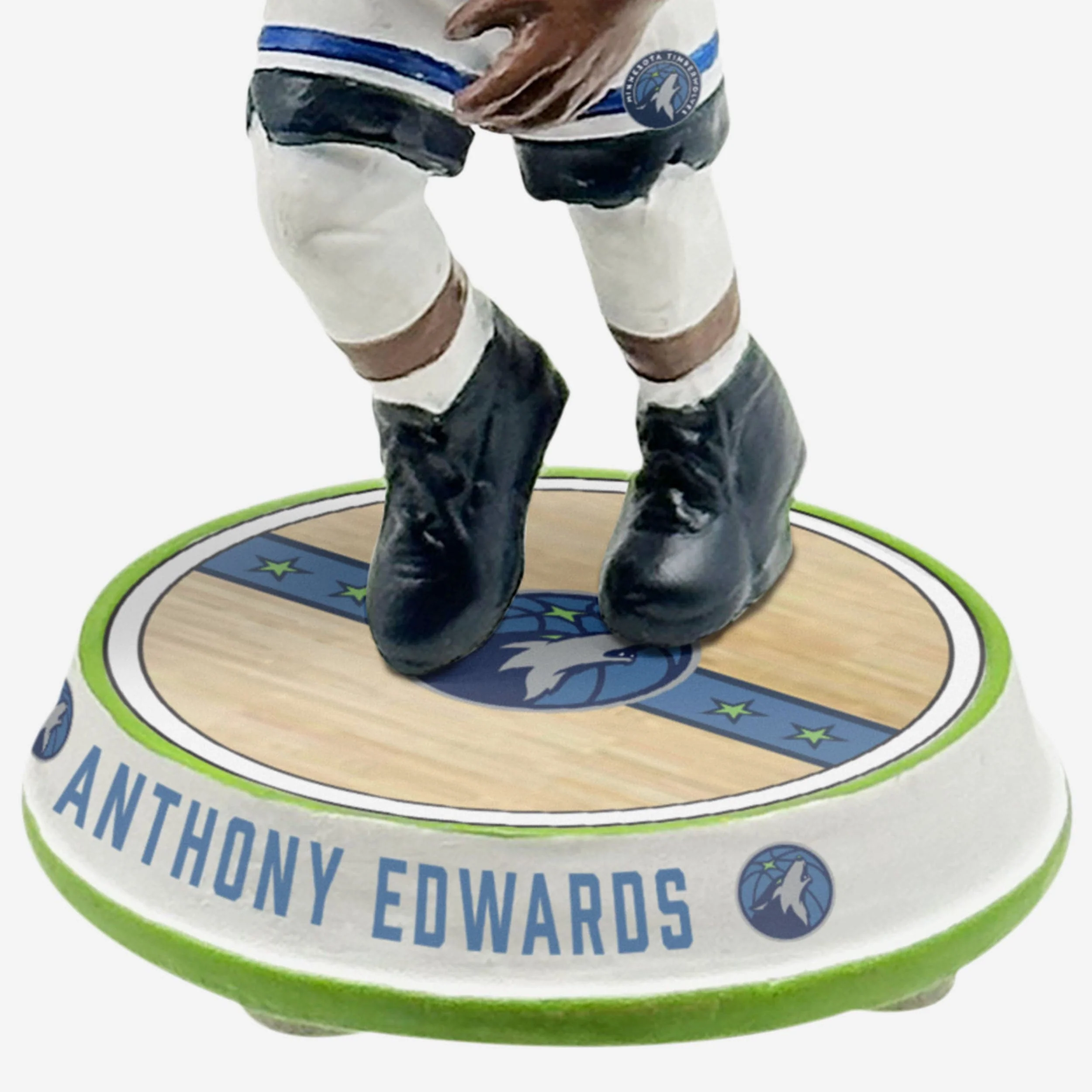 Anthony Edwards Minnesota Timberwolves Court Stripe Mini Bighead Bobblehead - Image 3