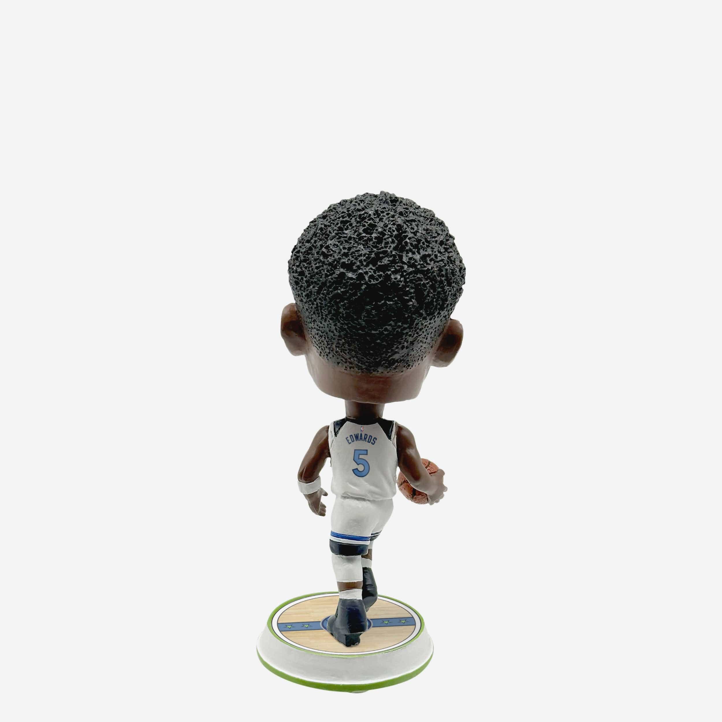 Anthony Edwards Minnesota Timberwolves Court Stripe Mini Bighead Bobblehead - Image 5