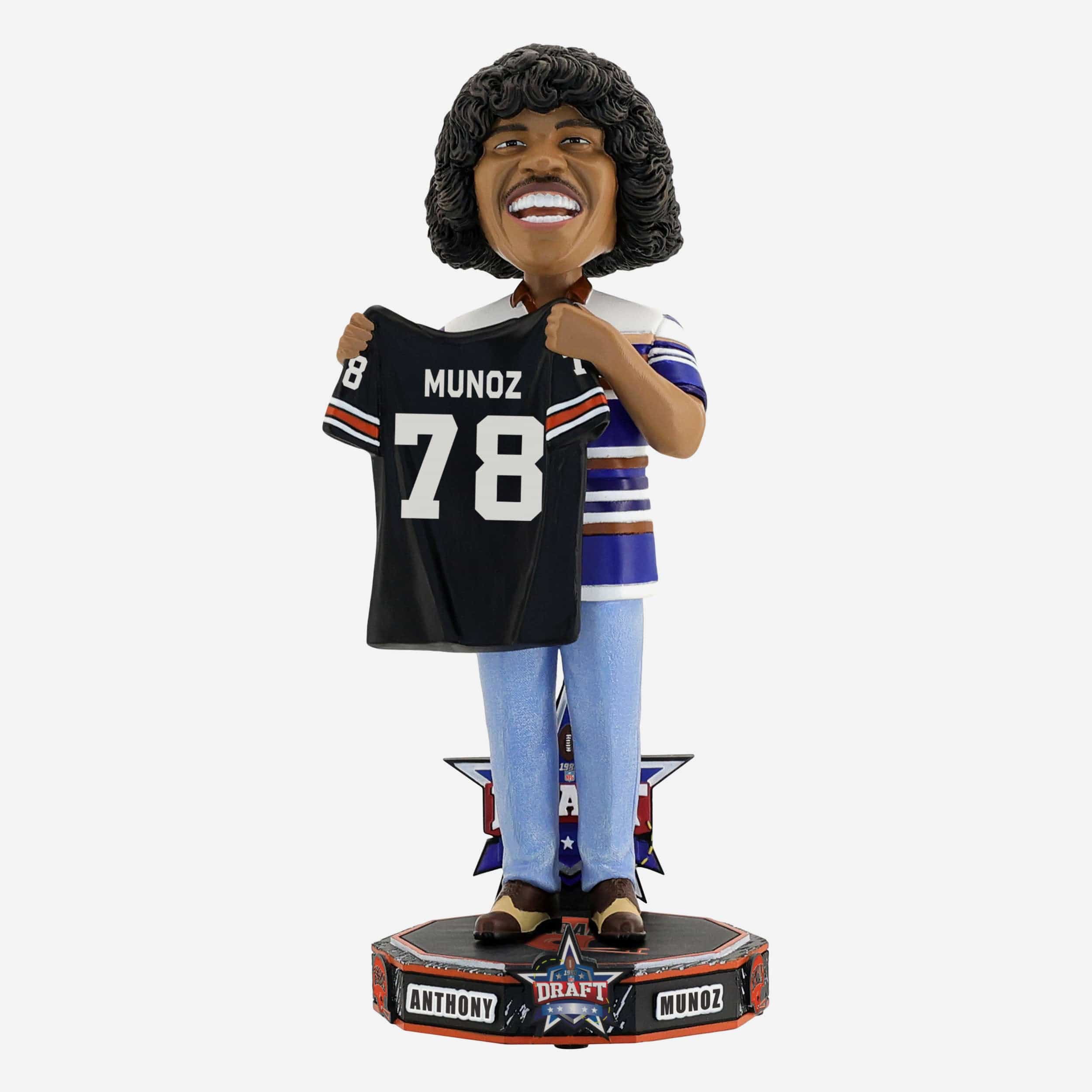 Anthony Munoz Cincinnati Bengals 1980 NFL Draft Pick Bobblehead