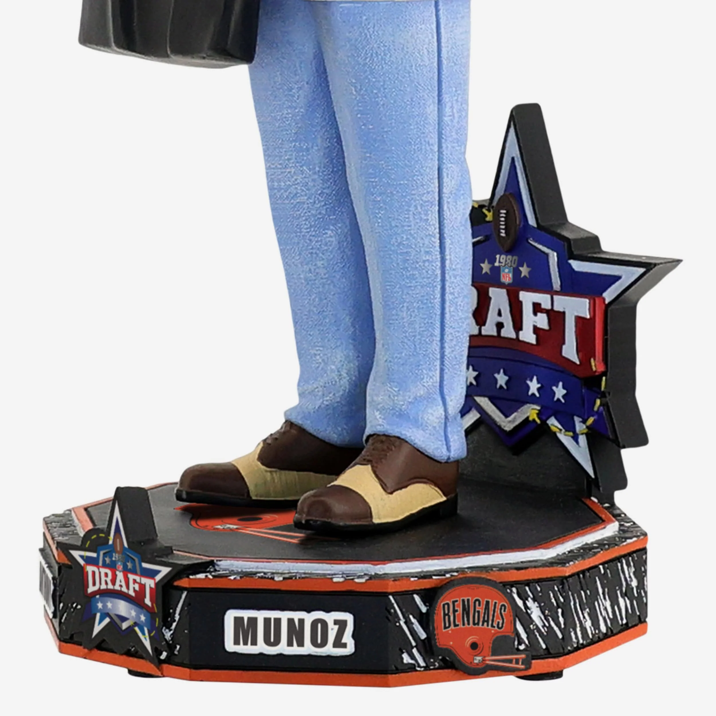 Anthony Munoz Cincinnati Bengals 1980 NFL Draft Pick Bobblehead - Image 3