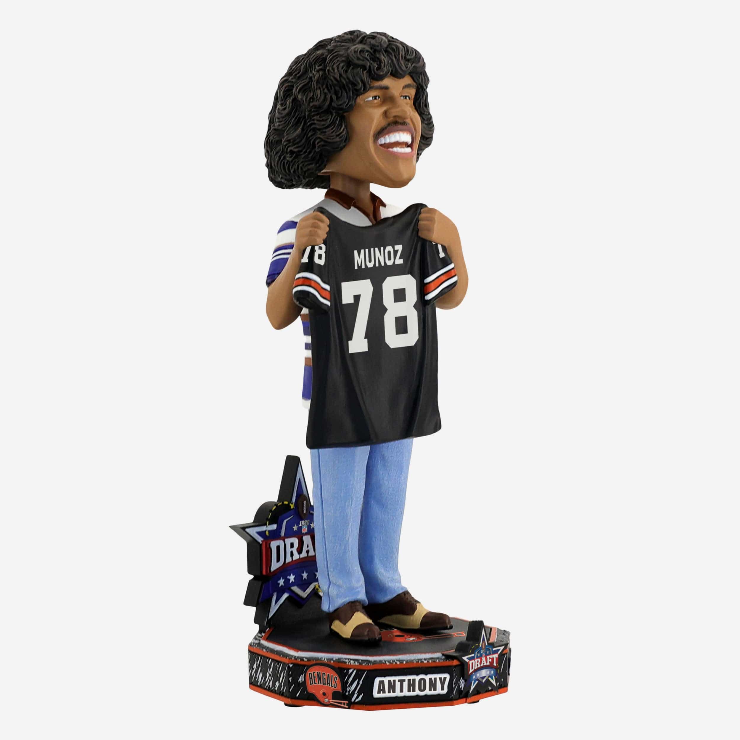 Anthony Munoz Cincinnati Bengals 1980 NFL Draft Pick Bobblehead - Image 4