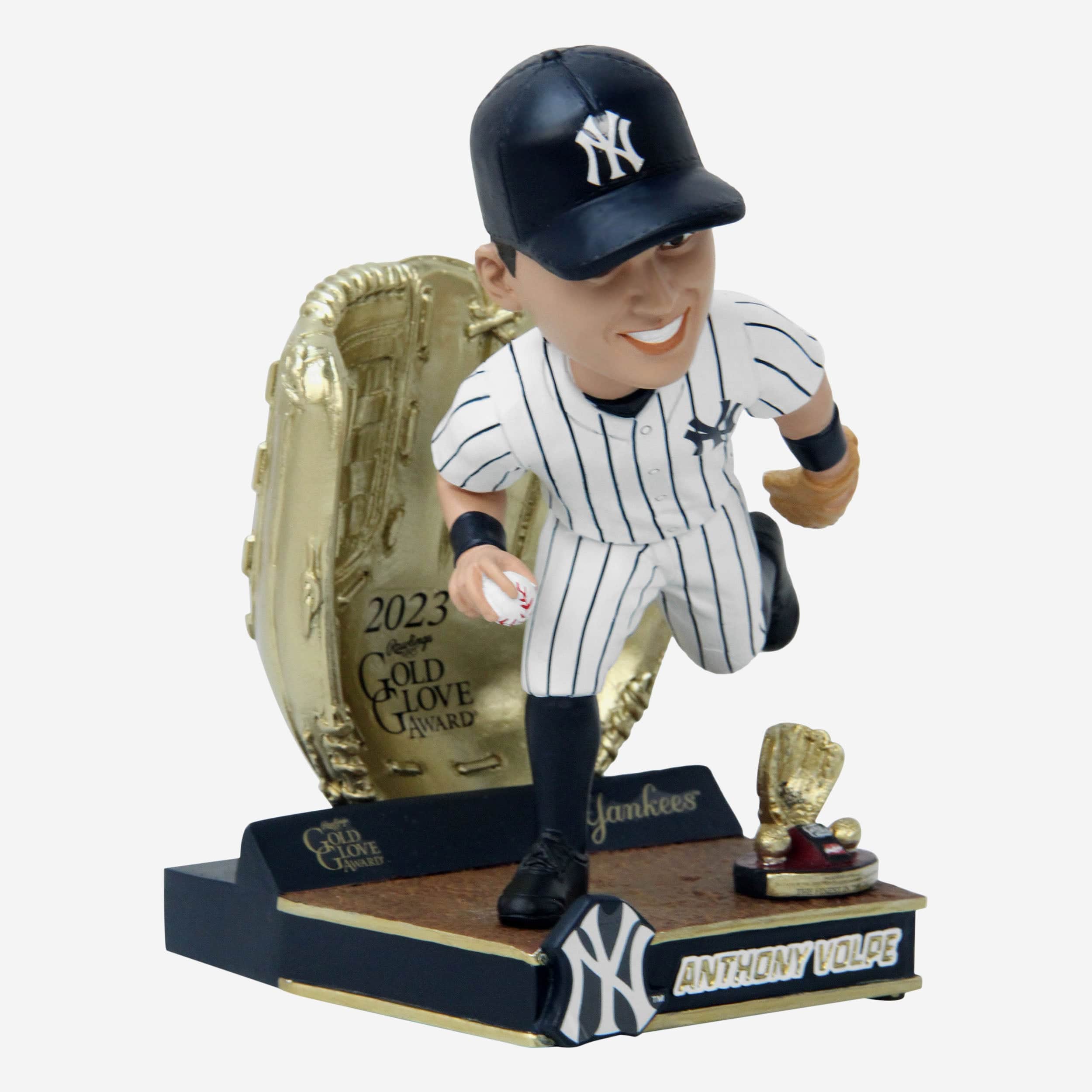 Anthony Volpe New York Yankees 2023 Gold Glove Bobblehead - Image 4