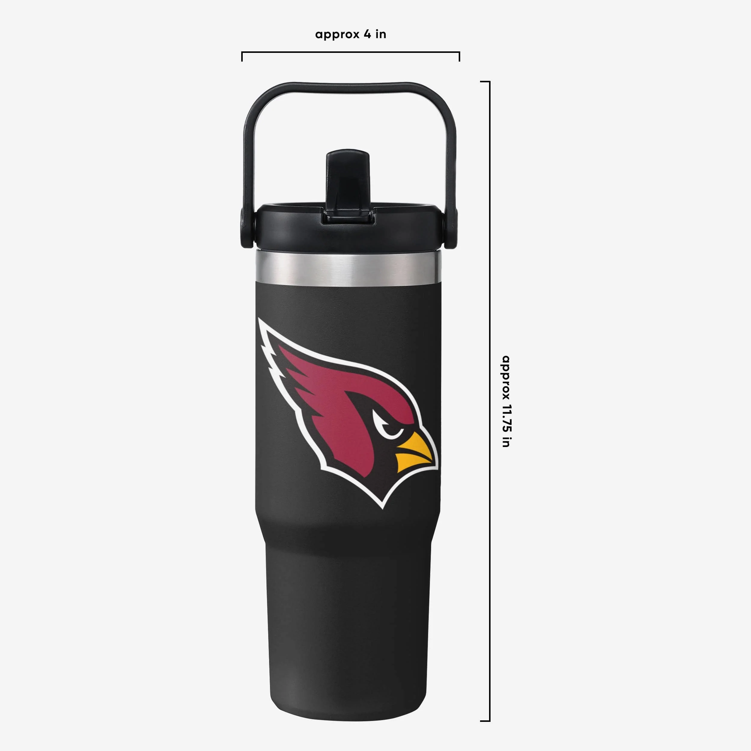 Arizona Cardinals 30 oz Straw Tumbler - Image 5