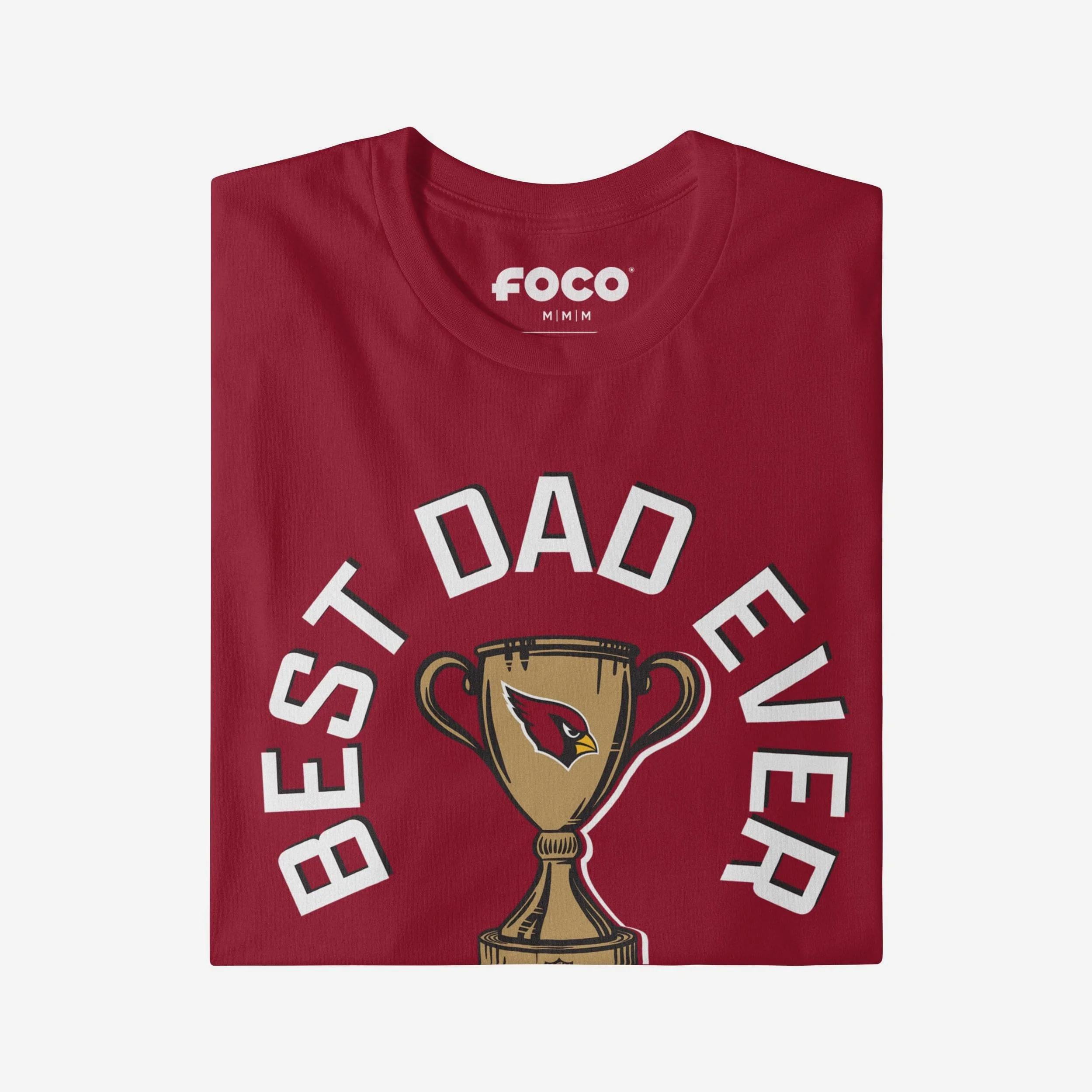 Arizona Cardinals Best Dad Ever Trophy T-Shirt - Image 3