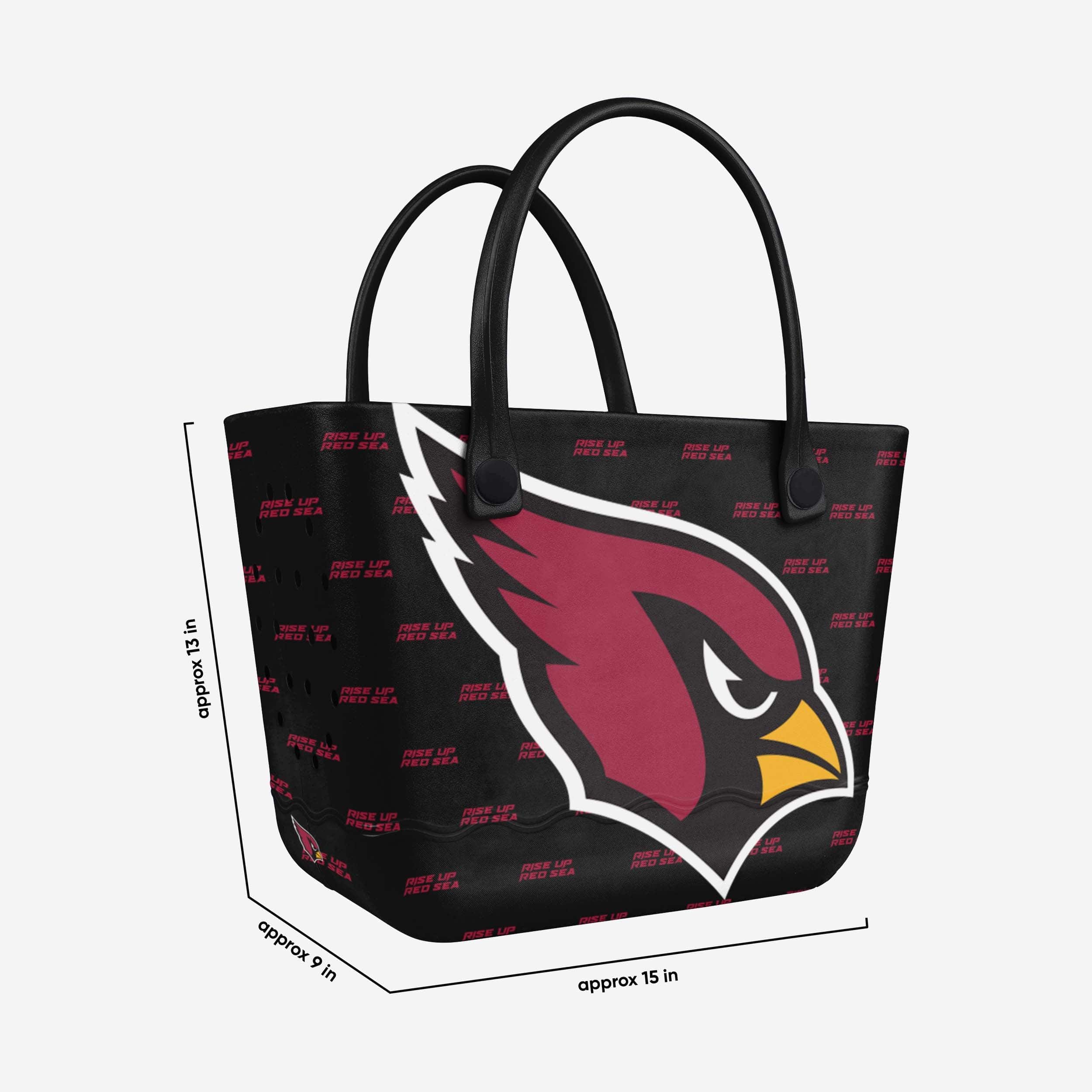 Arizona Cardinals Big Logo Mini Print Tailgate Tote Bag - Image 3