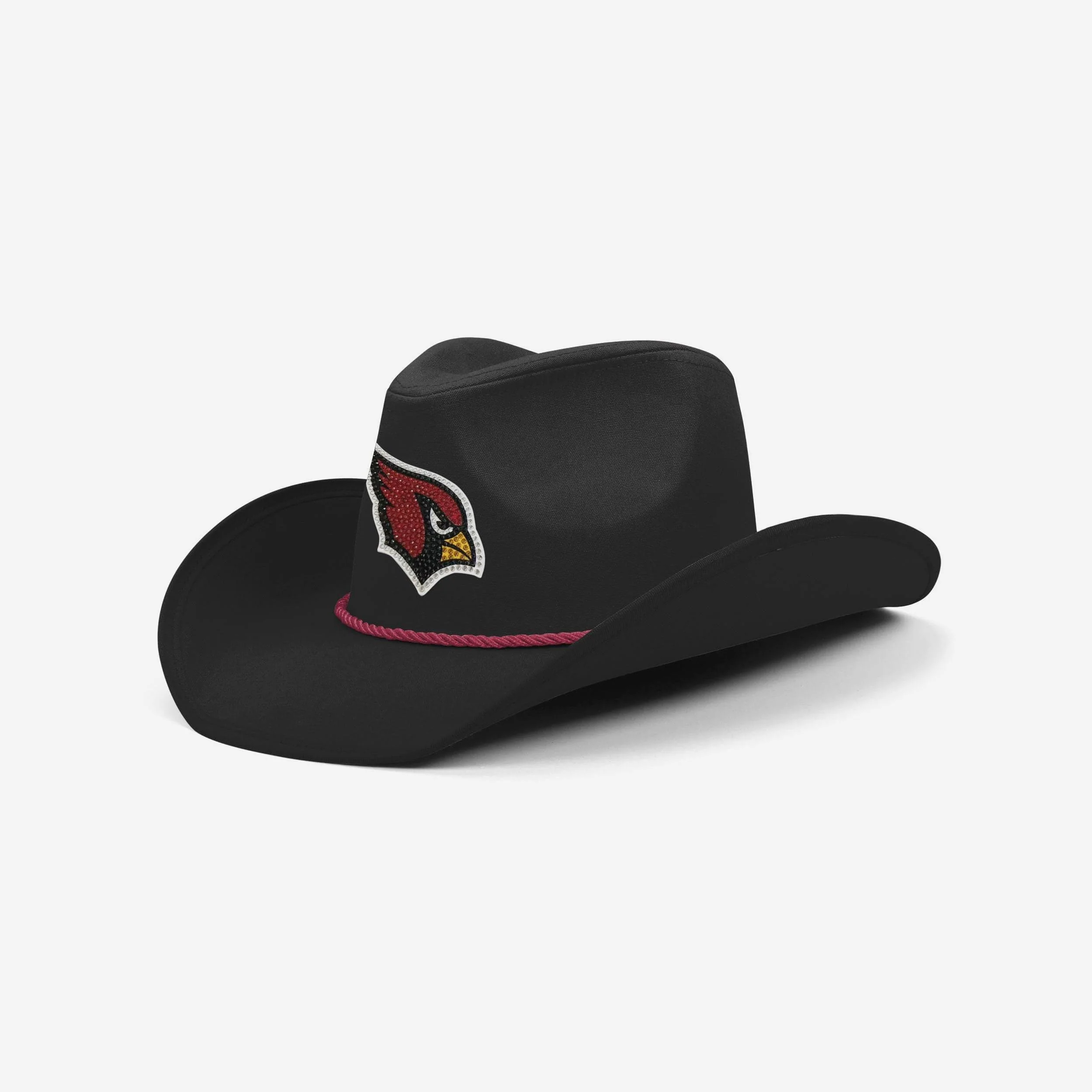Arizona Cardinals Black Rhinestone Logo Cowboy Hat
