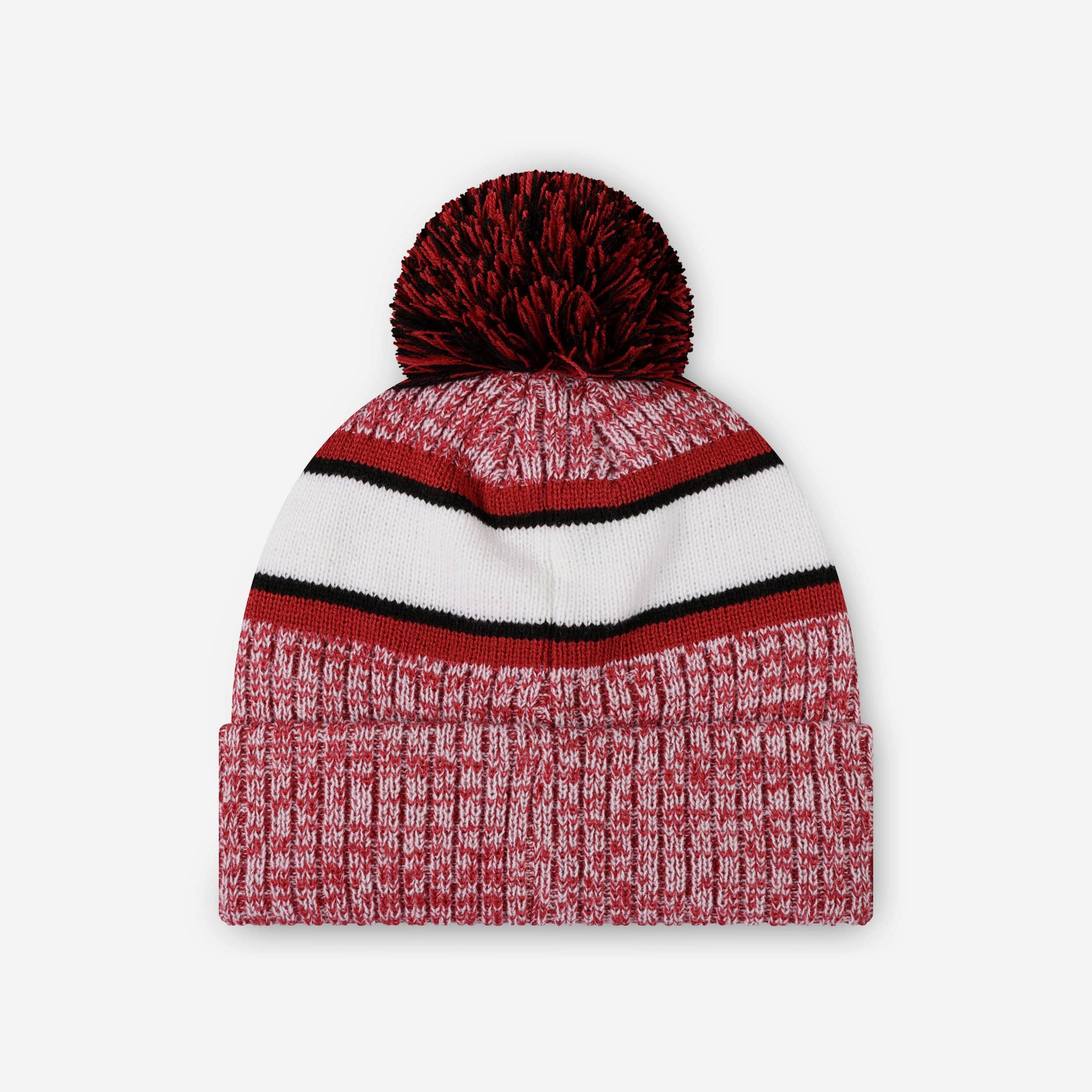 Arizona Cardinals Heather Team Stripe Lined Pom Beanie - Image 2